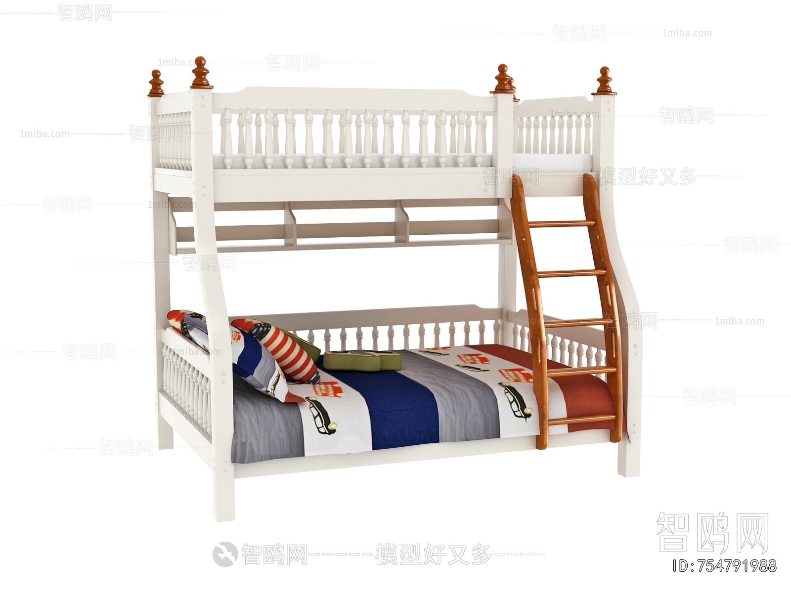 Simple European Style Bunk Bed