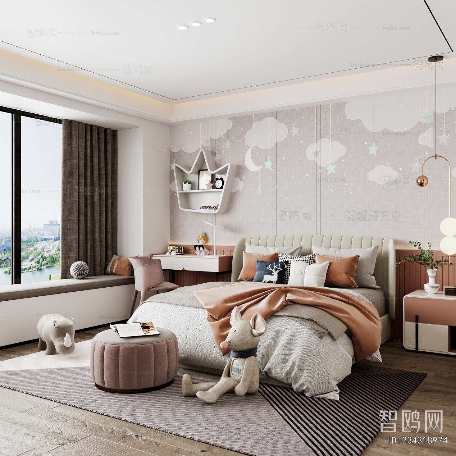 Modern Boy's Room And Son's Room