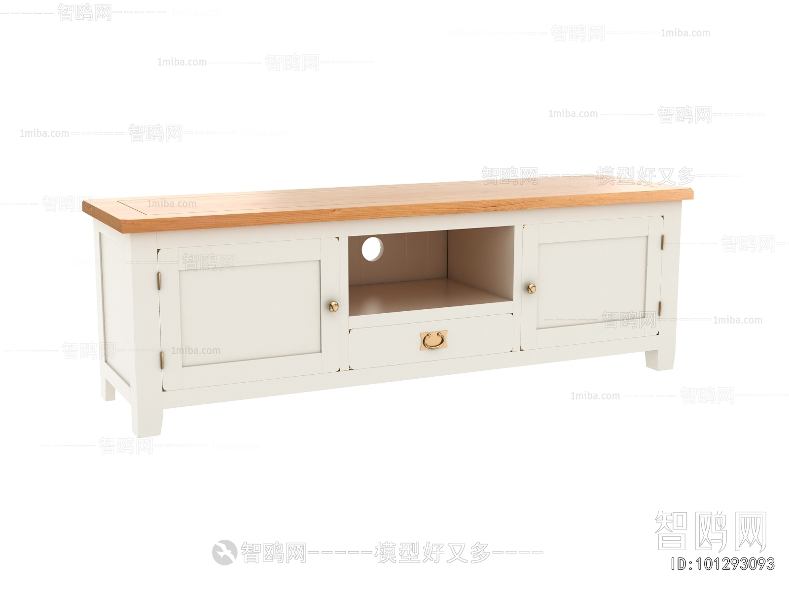 Simple European Style TV Cabinet