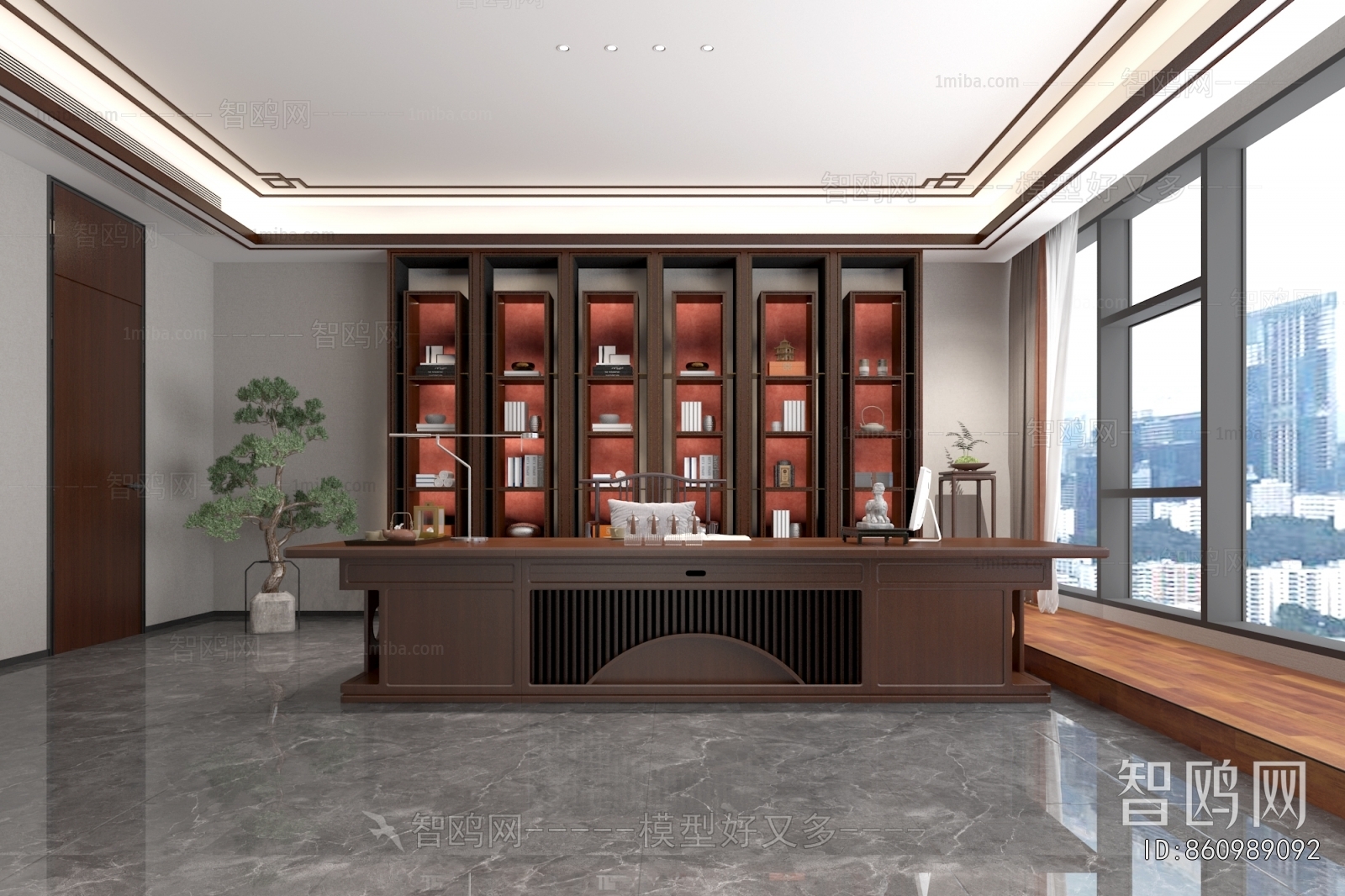 New Chinese Style Manager's Office