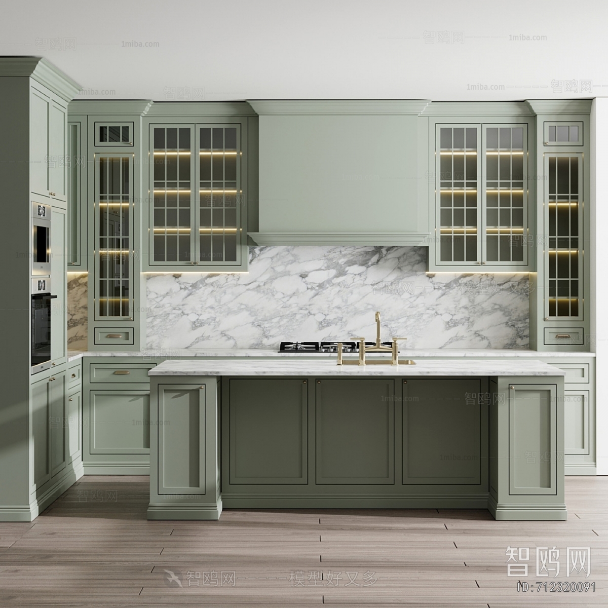 Simple European Style Kitchen Cabinet