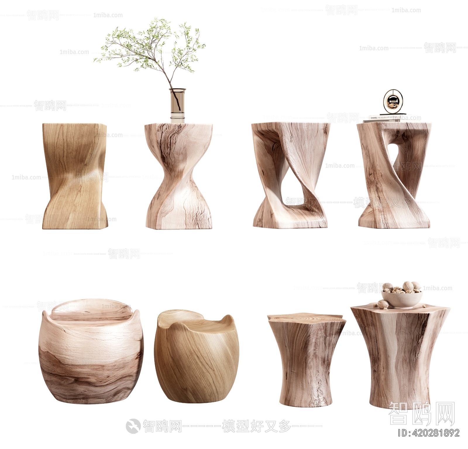 Wabi-sabi Style Side Table/corner Table