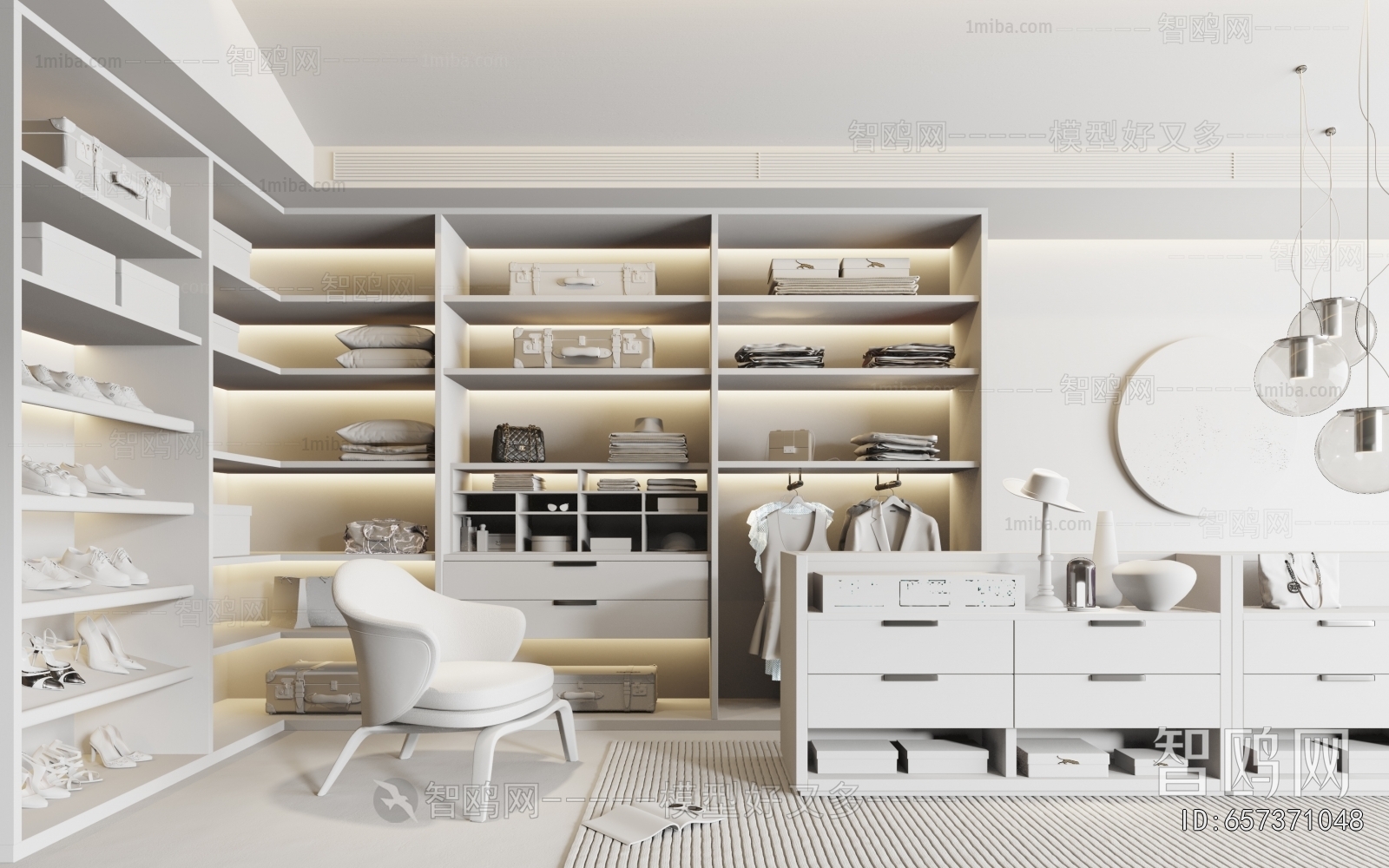 Modern Clothes Storage Area