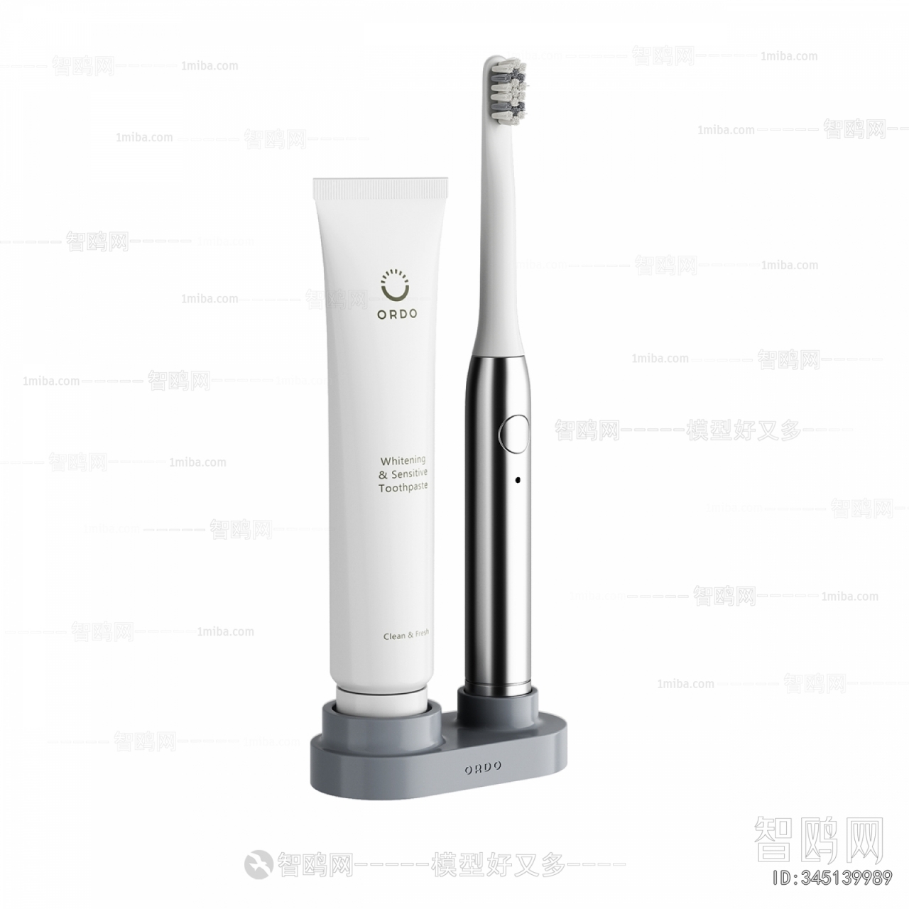 Modern Toothbrush And Toothpaste