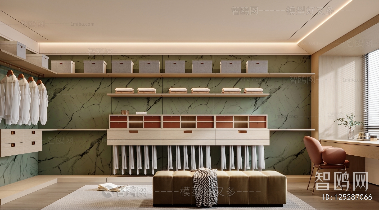 Modern Clothes Storage Area