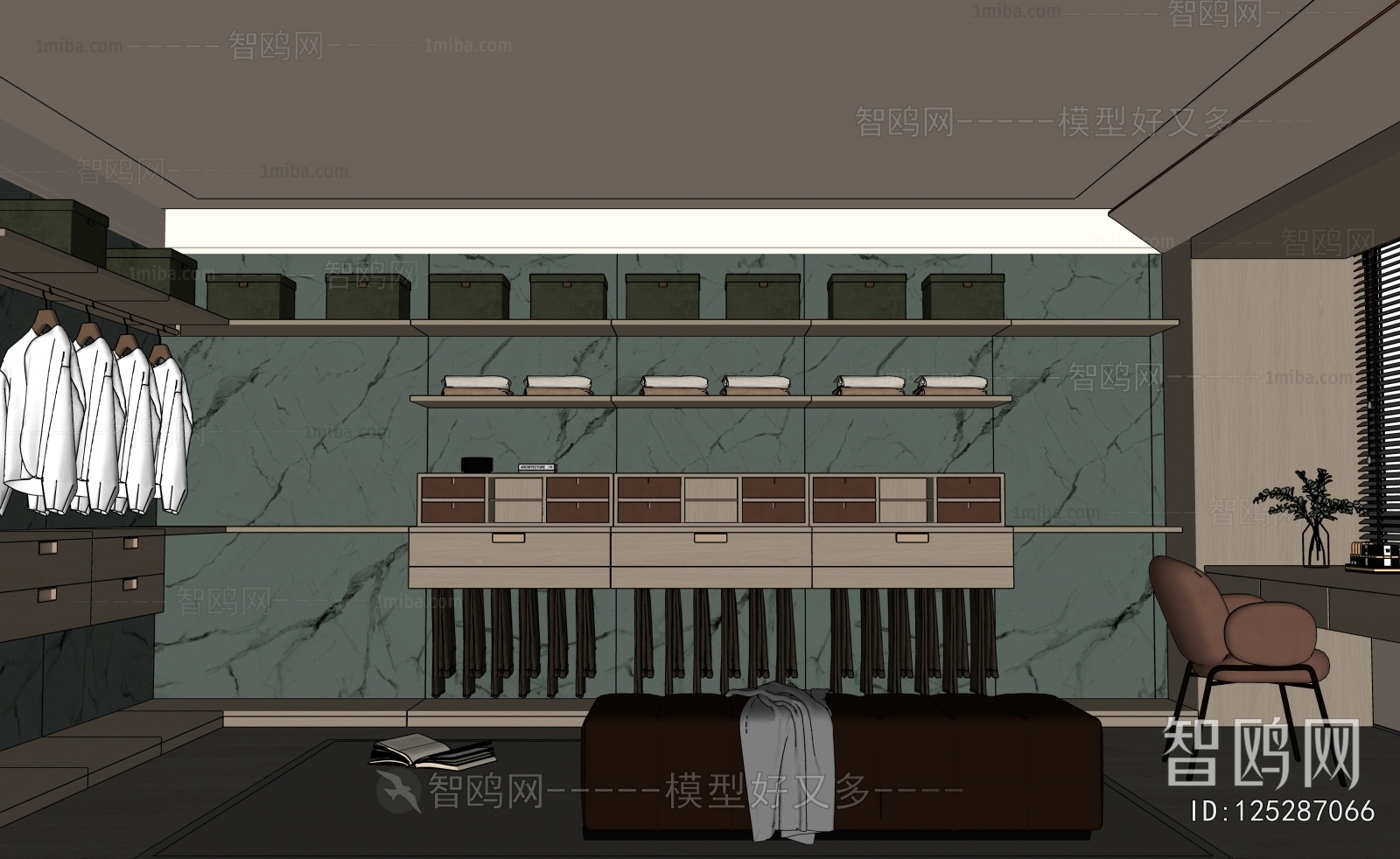 Modern Clothes Storage Area