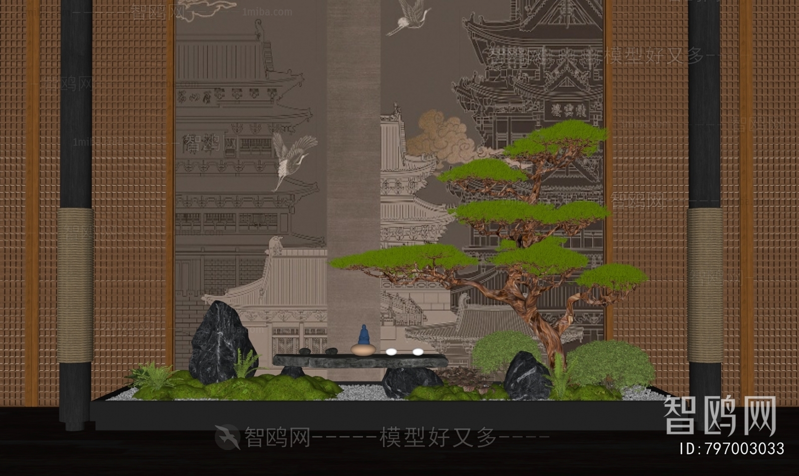 New Chinese Style Plant Landscaping