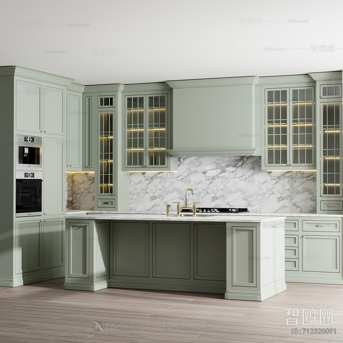 Simple European Style Kitchen Cabinet