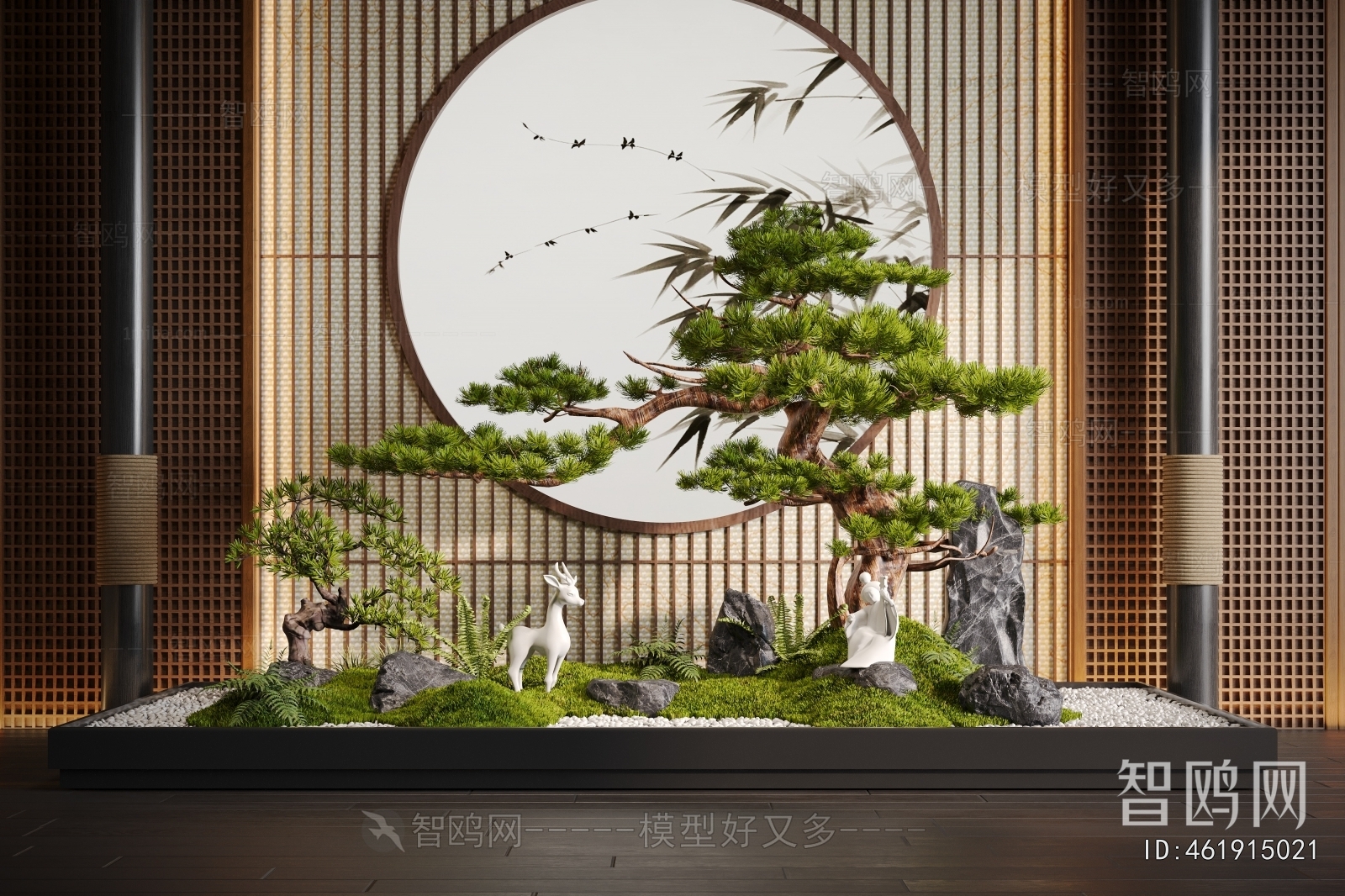 New Chinese Style Plant Landscaping