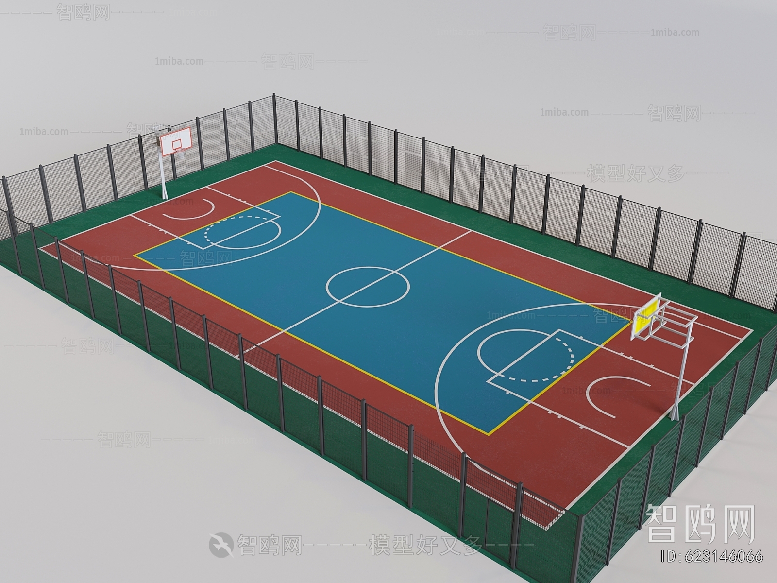 现代运动篮球场地