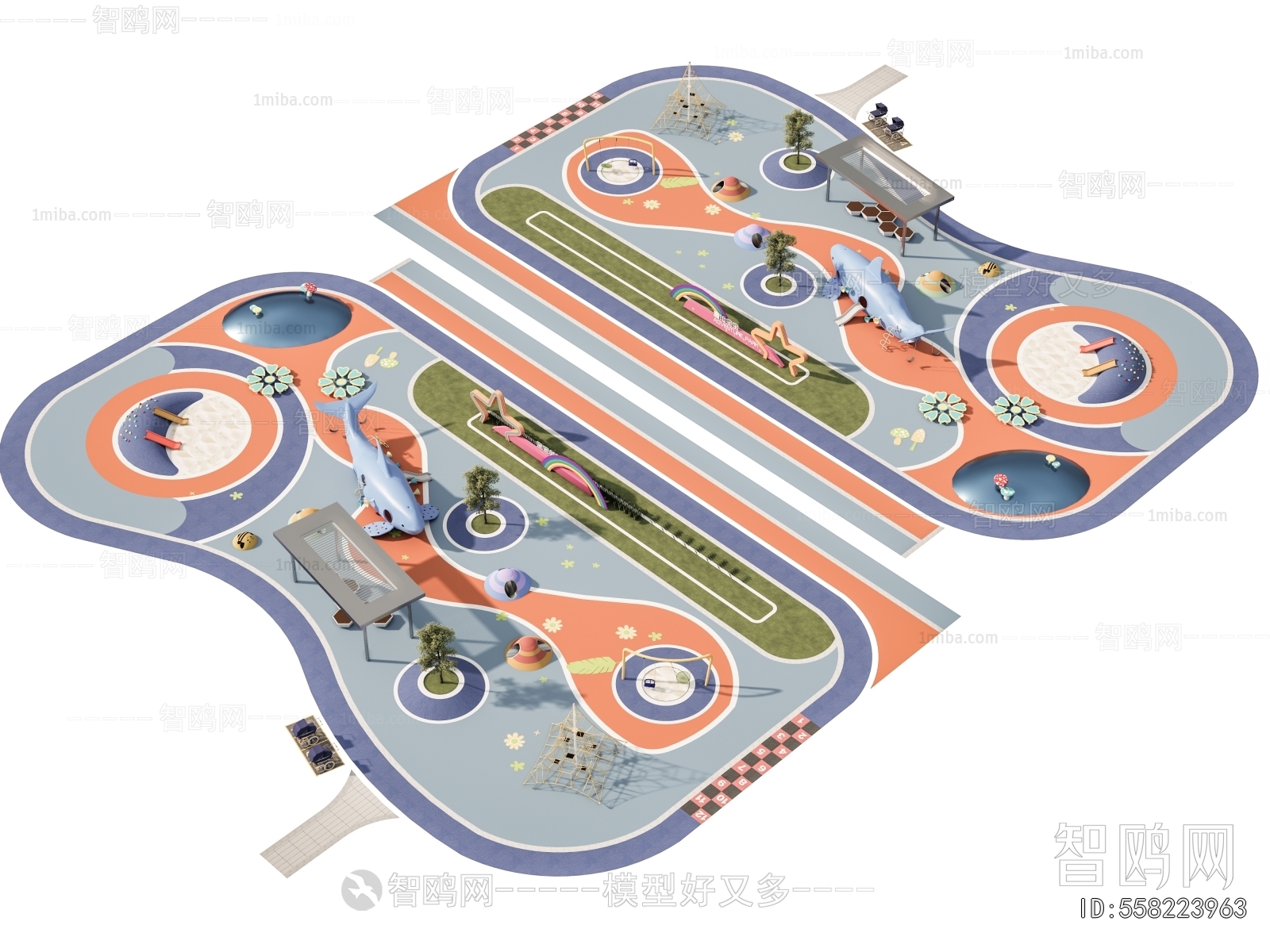 Modern Park Landscape