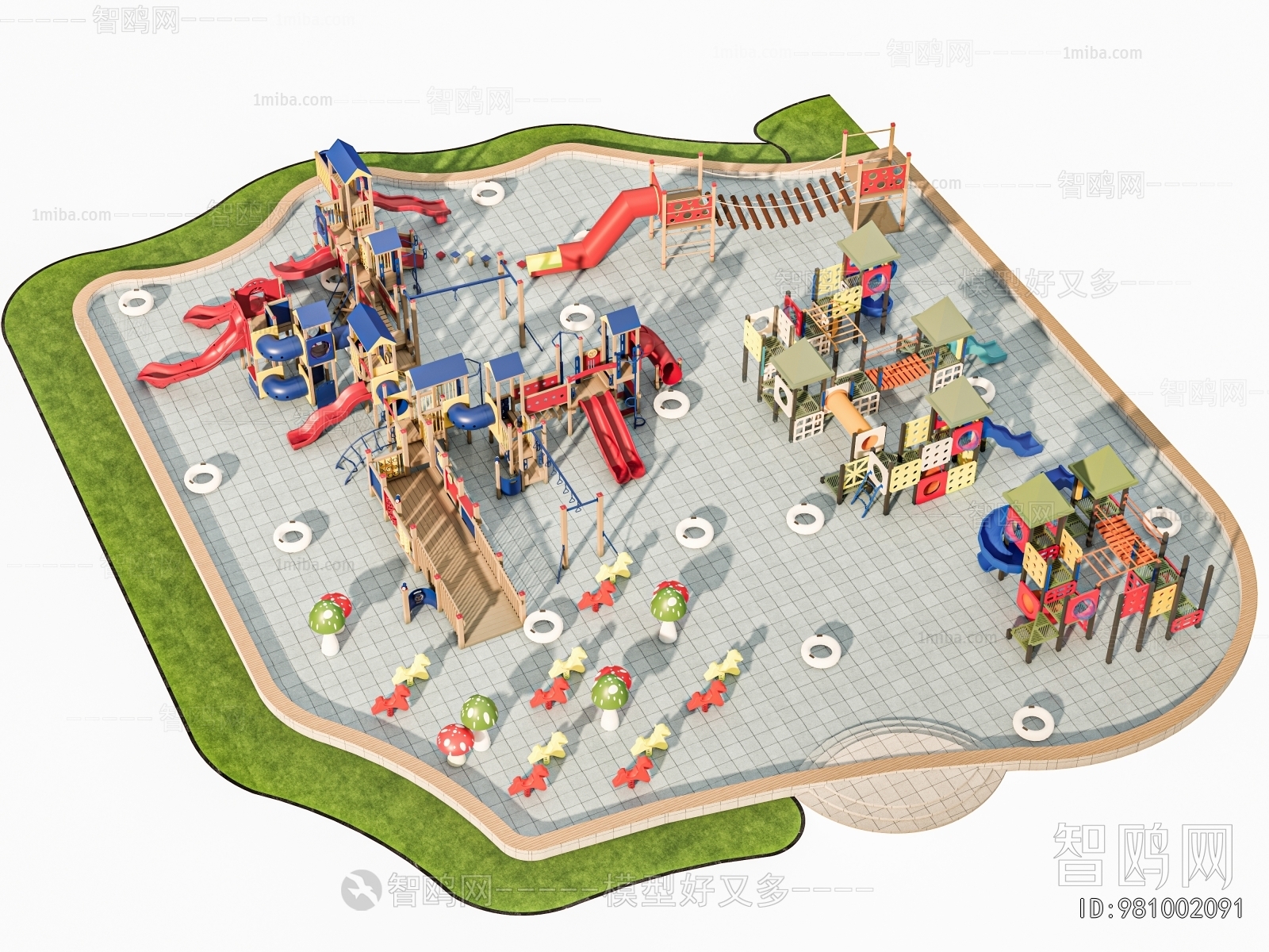 Modern Park Landscape