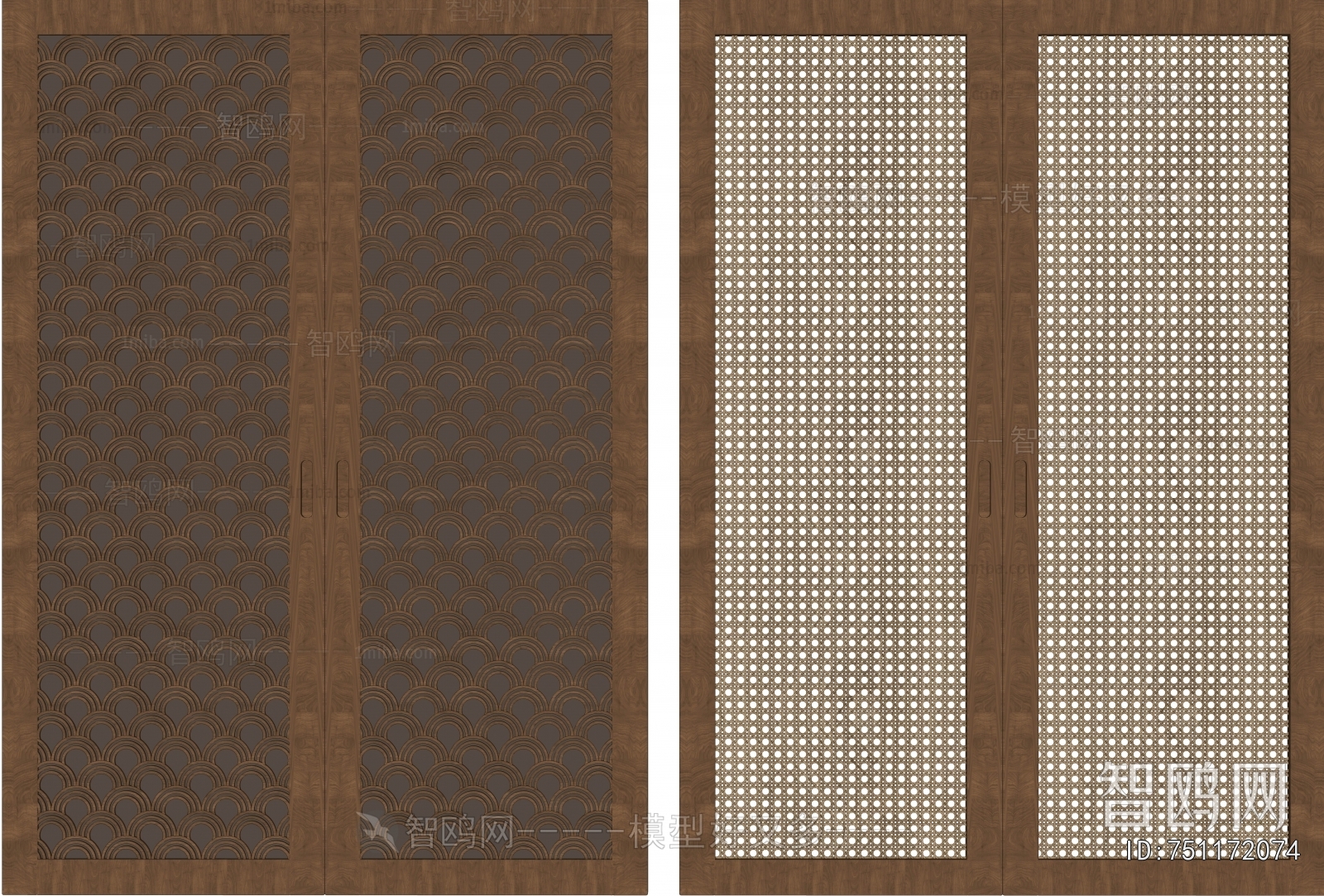 Wabi-sabi Style Door Panel