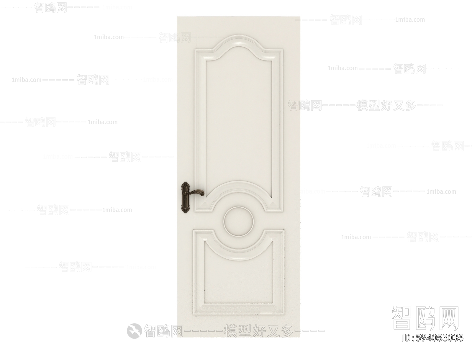 Simple European Style Single Door