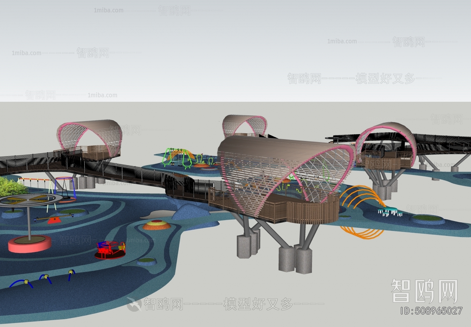 Modern Park Landscape