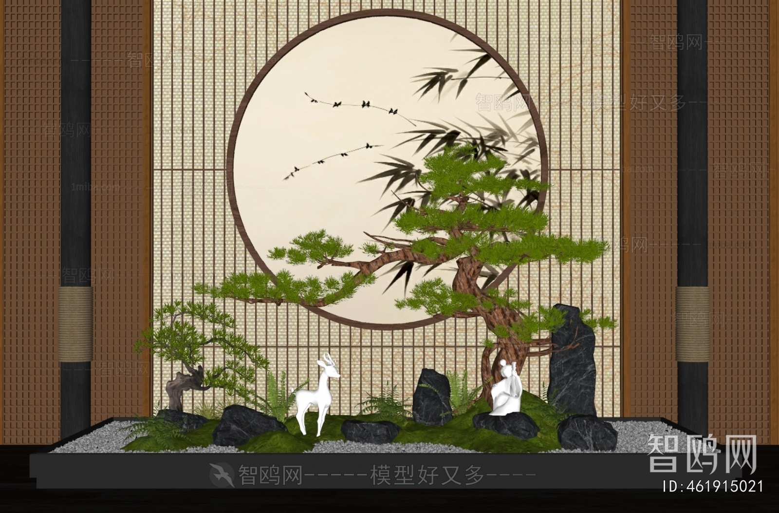 New Chinese Style Plant Landscaping