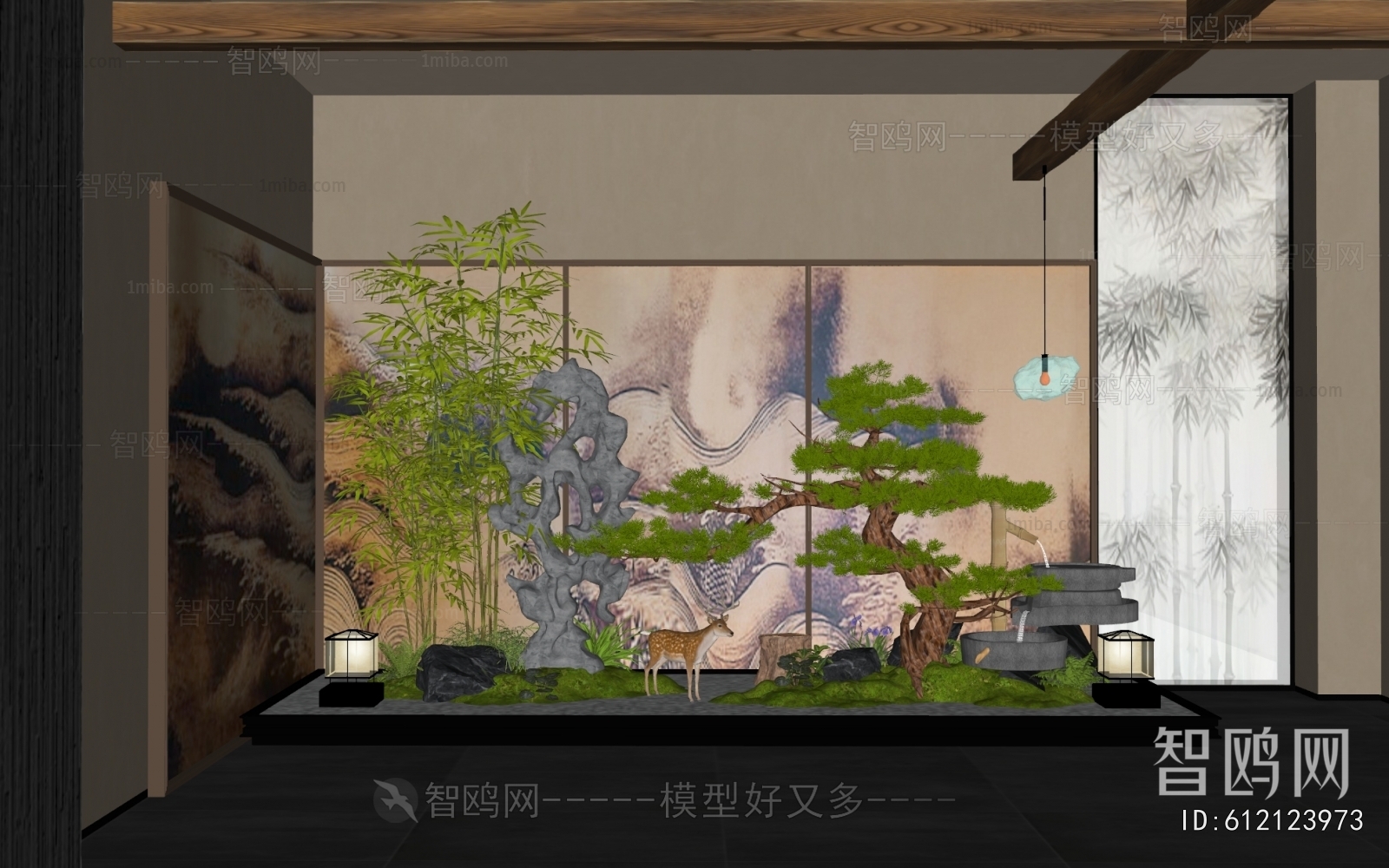 New Chinese Style Plant Landscaping