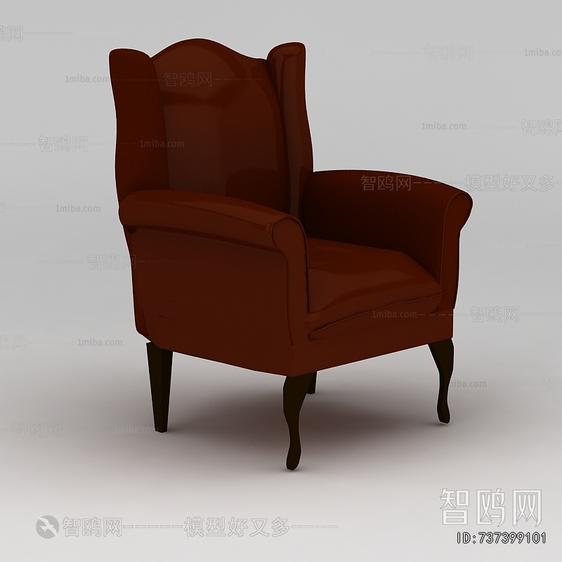 Simple European Style Single Sofa