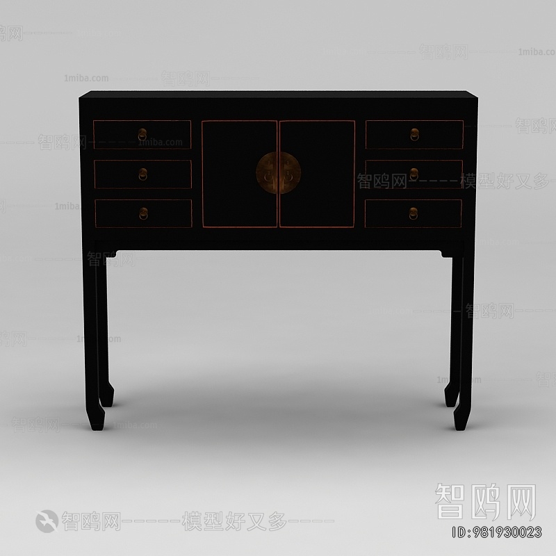 New Chinese Style Entrance Cabinet