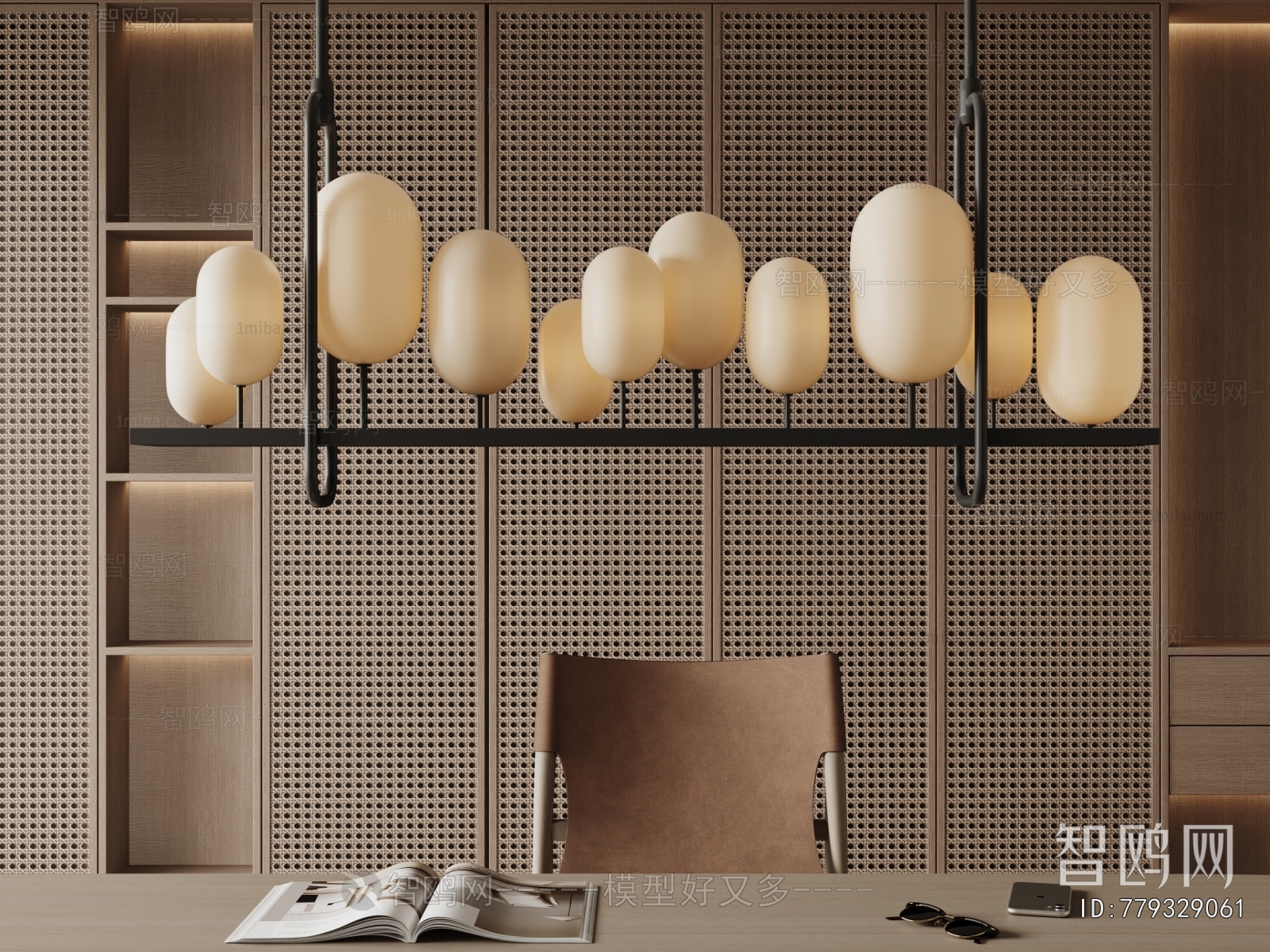 Modern Long Chandelier