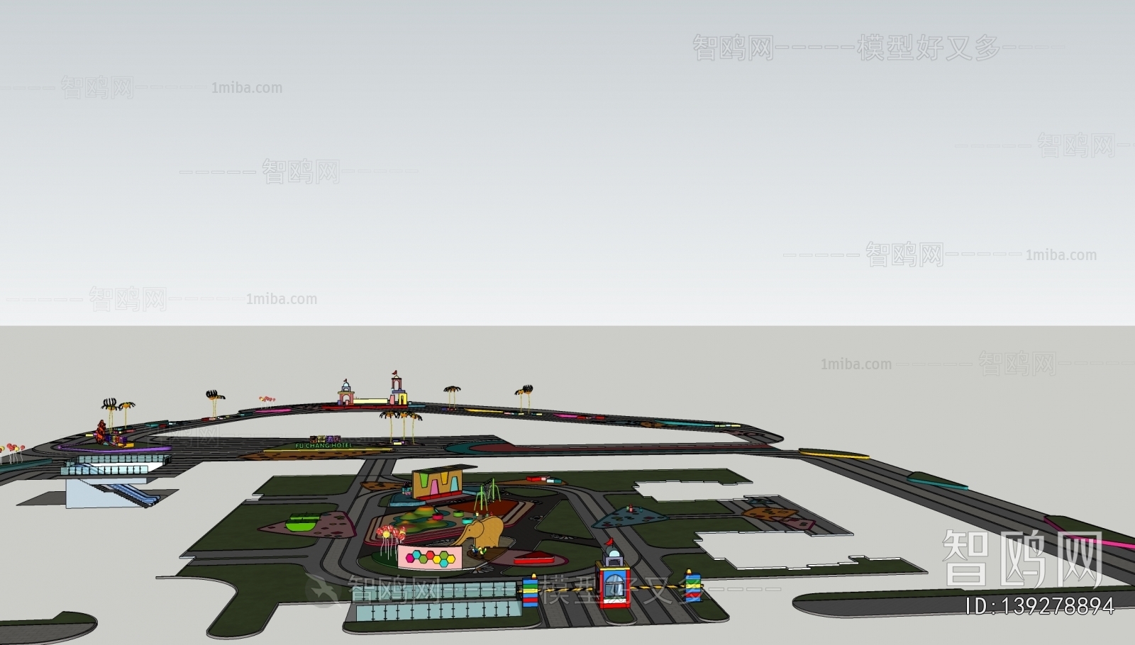 Modern Park Landscape