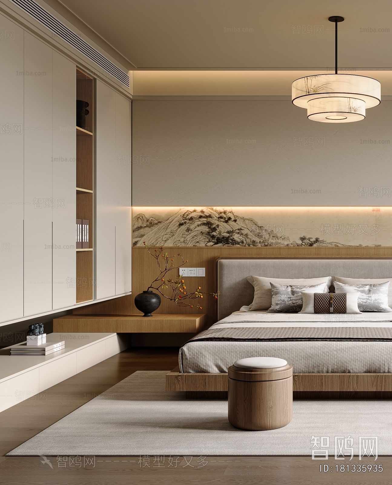 New Chinese Style Bedroom