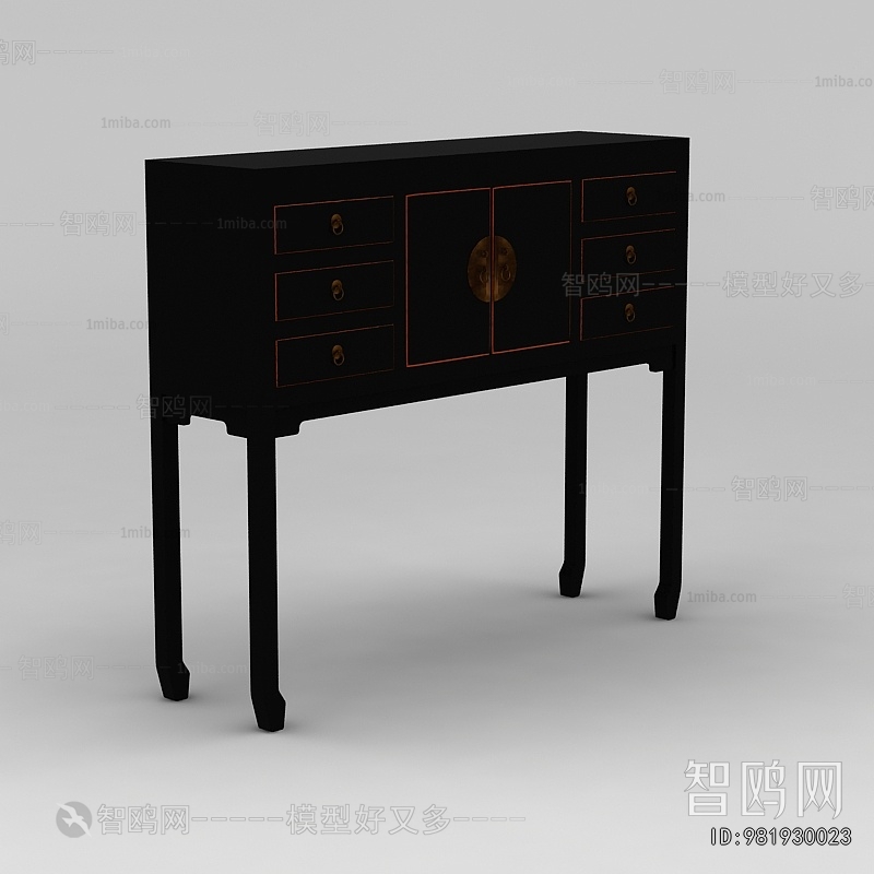 New Chinese Style Entrance Cabinet