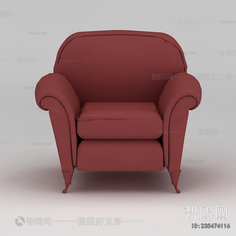 Simple European Style Single Sofa