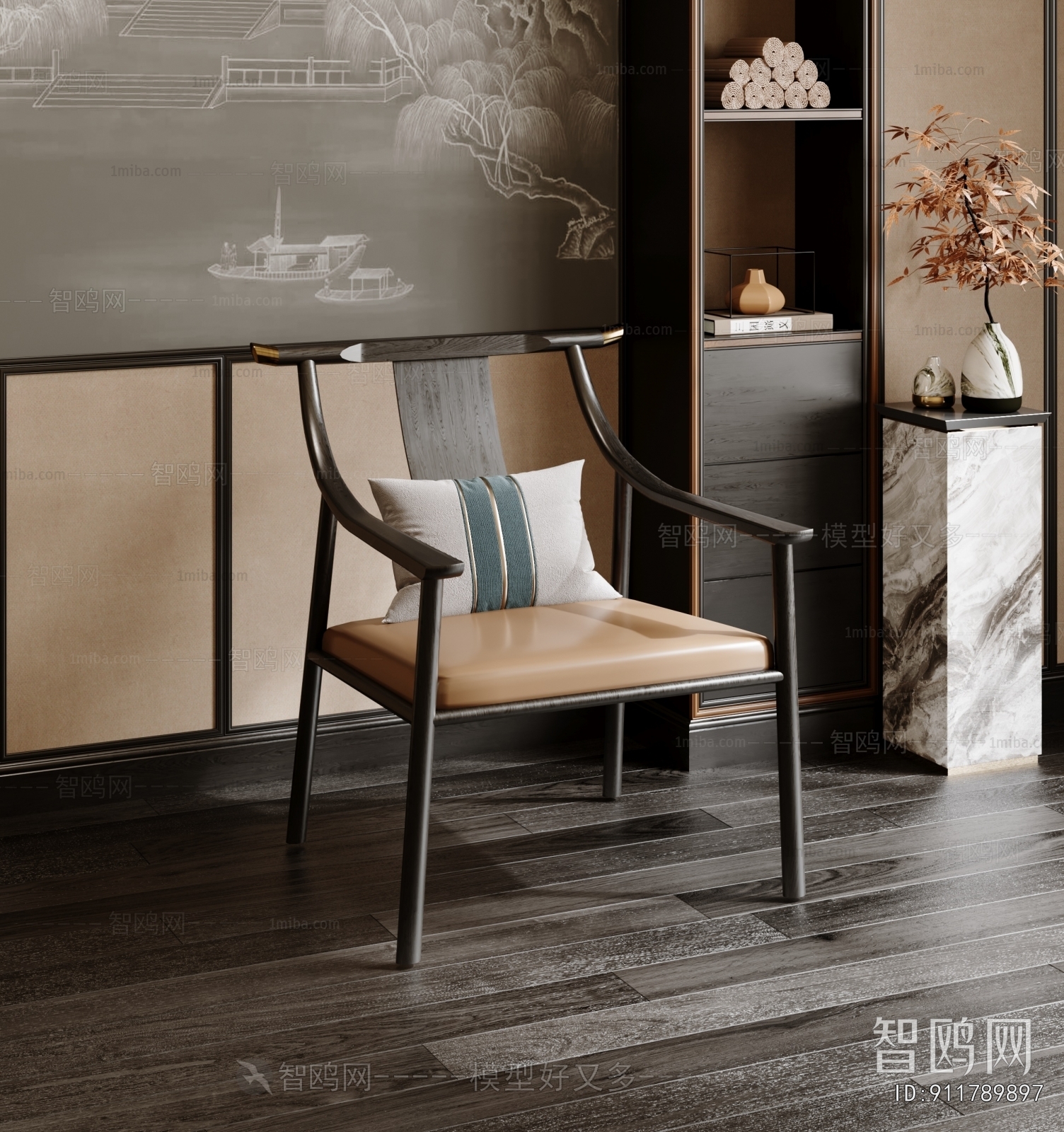 New Chinese Style Dining Chair