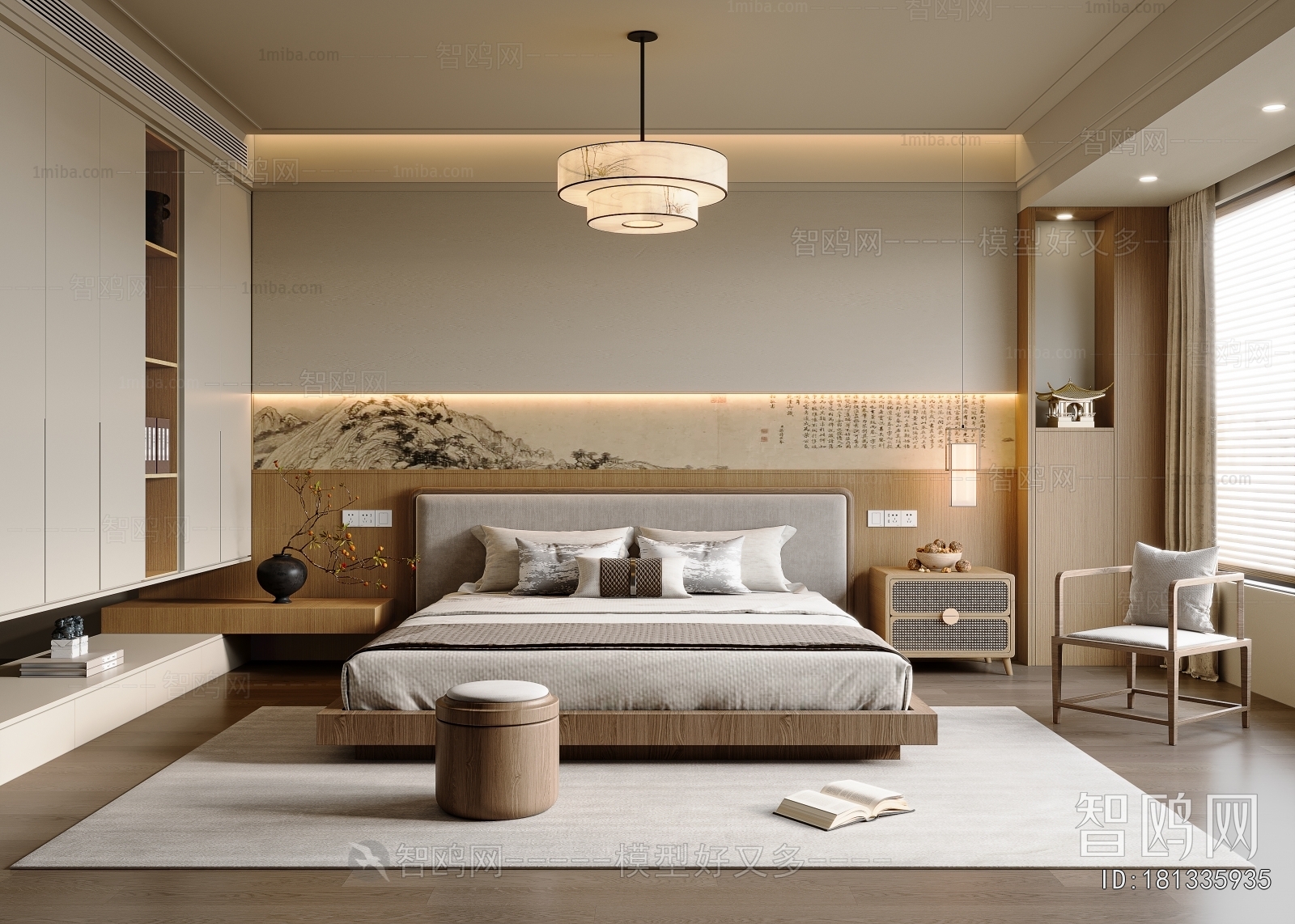 New Chinese Style Bedroom