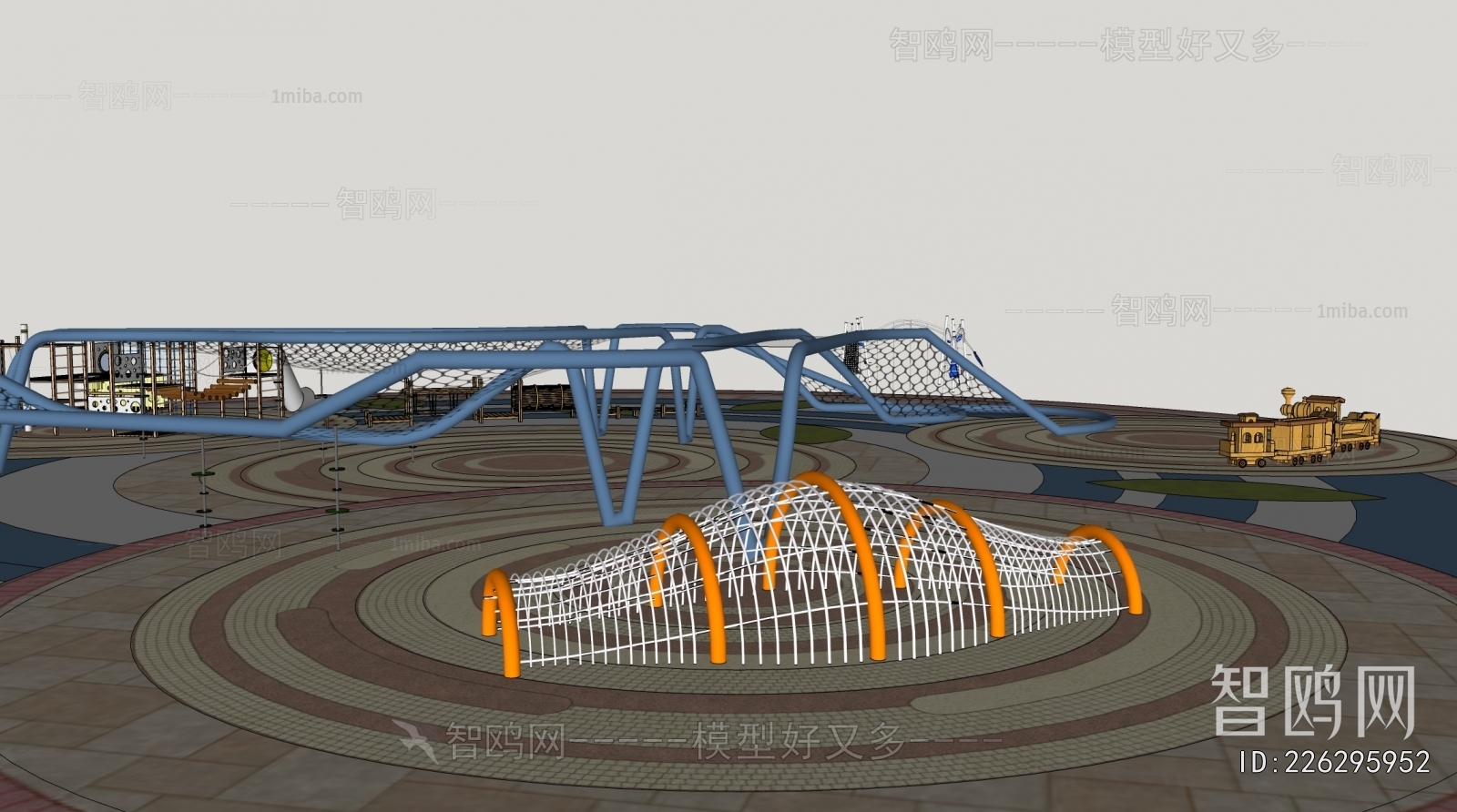 Modern Park Landscape