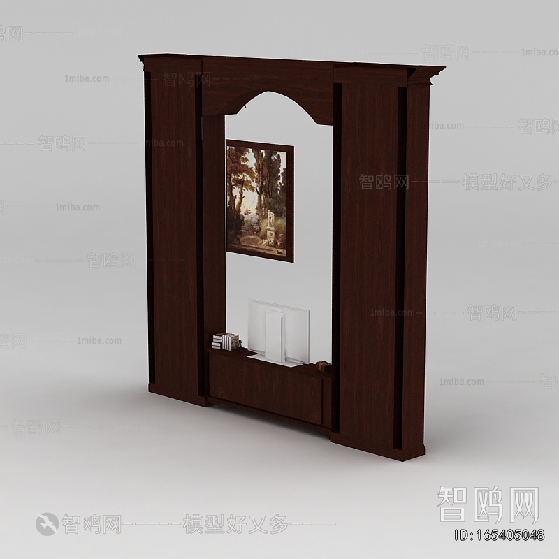 Simple European Style TV Cabinet