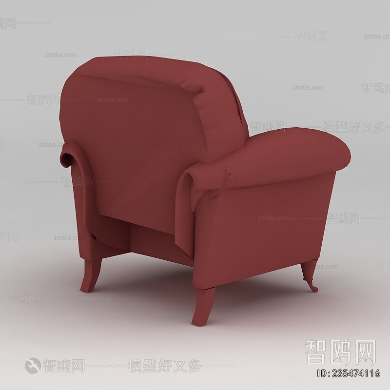 Simple European Style Single Sofa