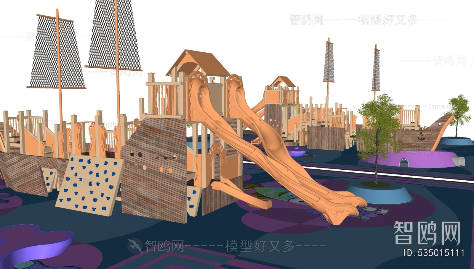 Modern Park Landscape