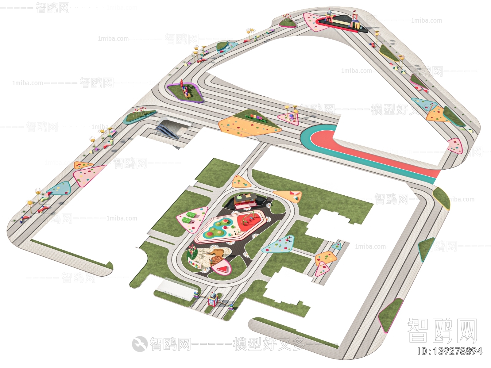 Modern Park Landscape