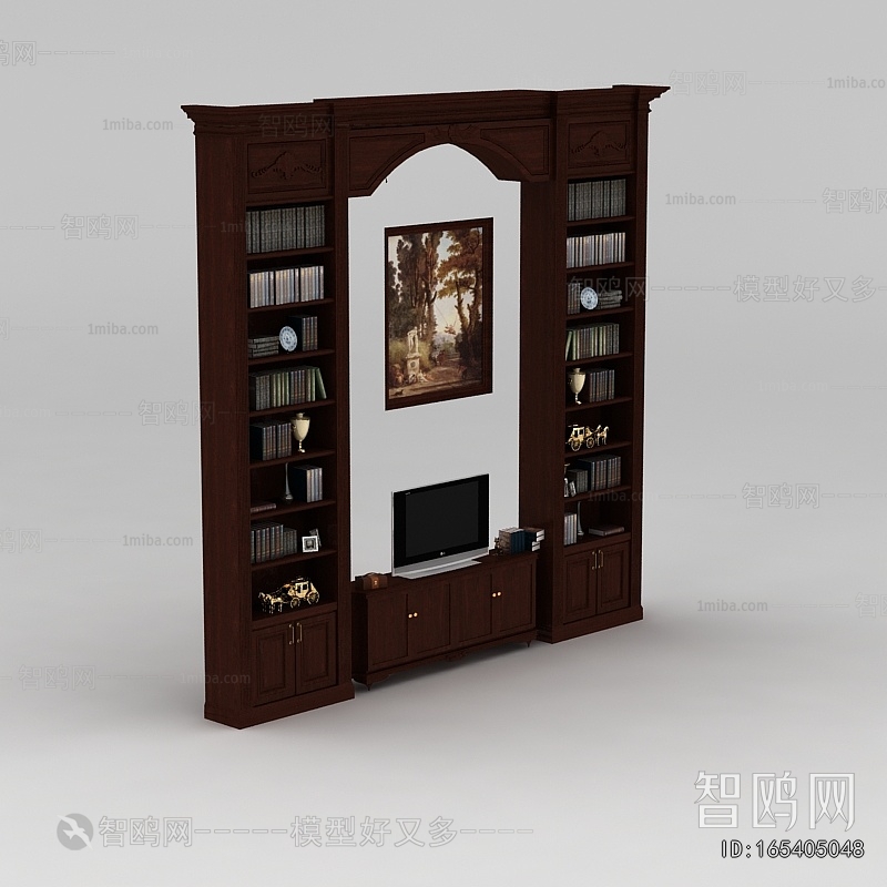 Simple European Style TV Cabinet