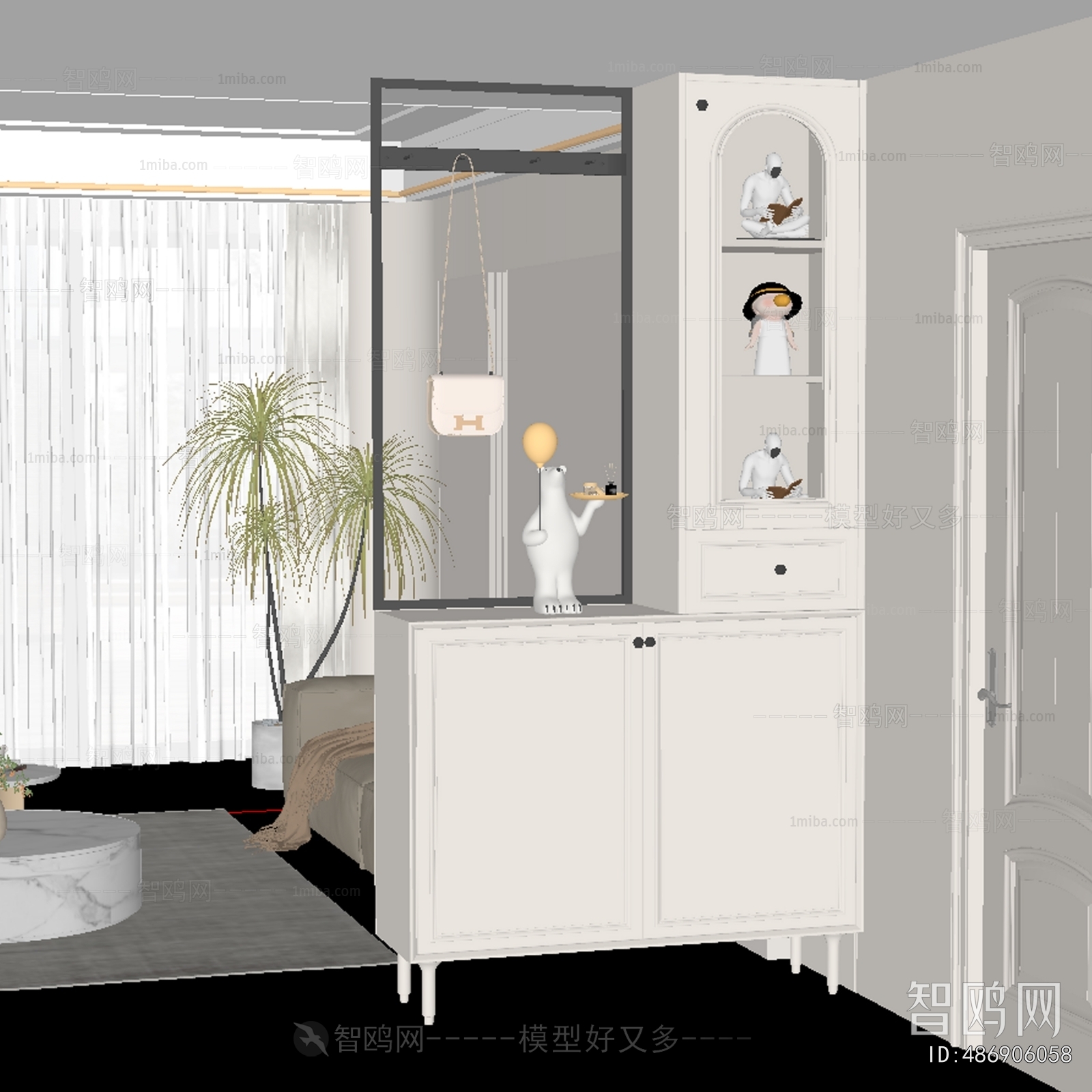 French Style Shoe Cabinet