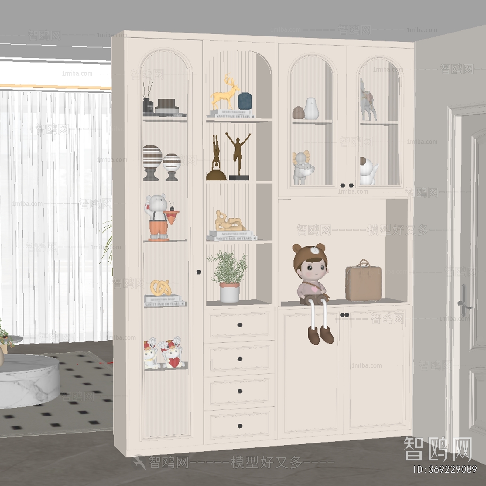 French Style Shoe Cabinet