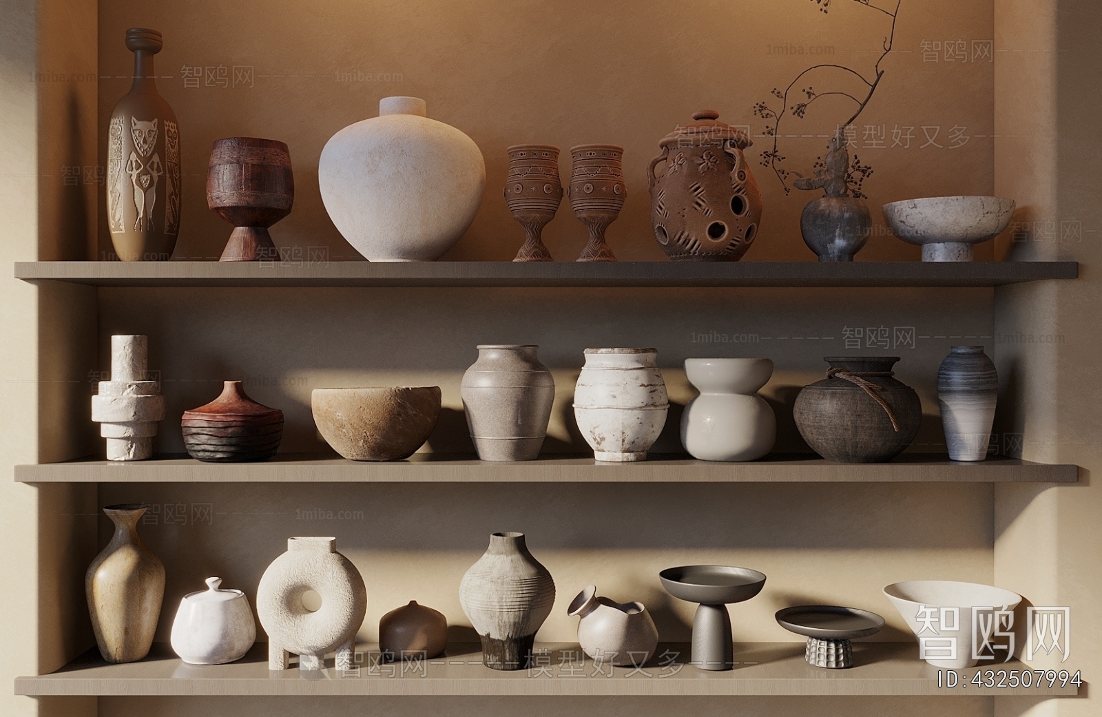 Wabi-sabi Style Clay Pot