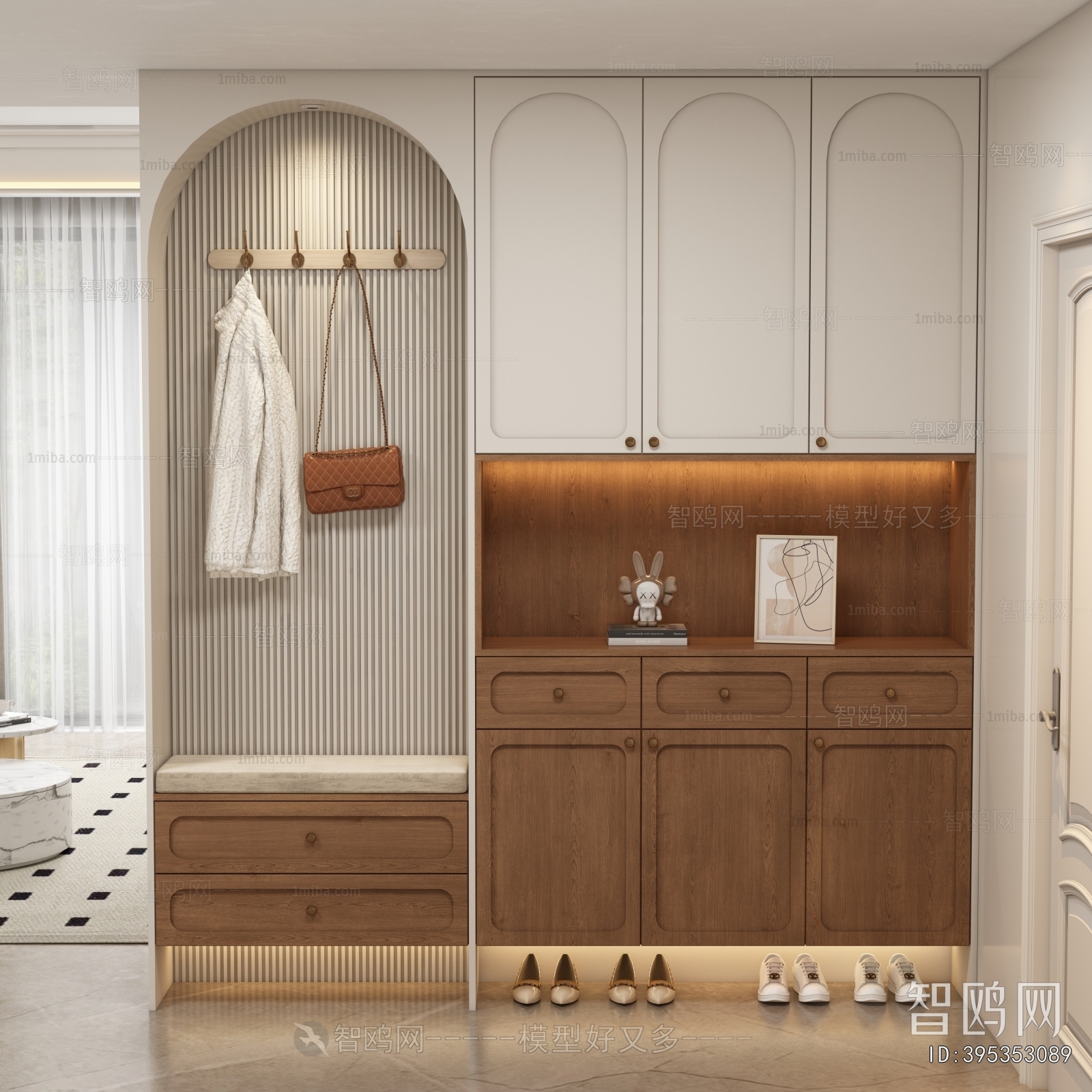 French Style Shoe Cabinet