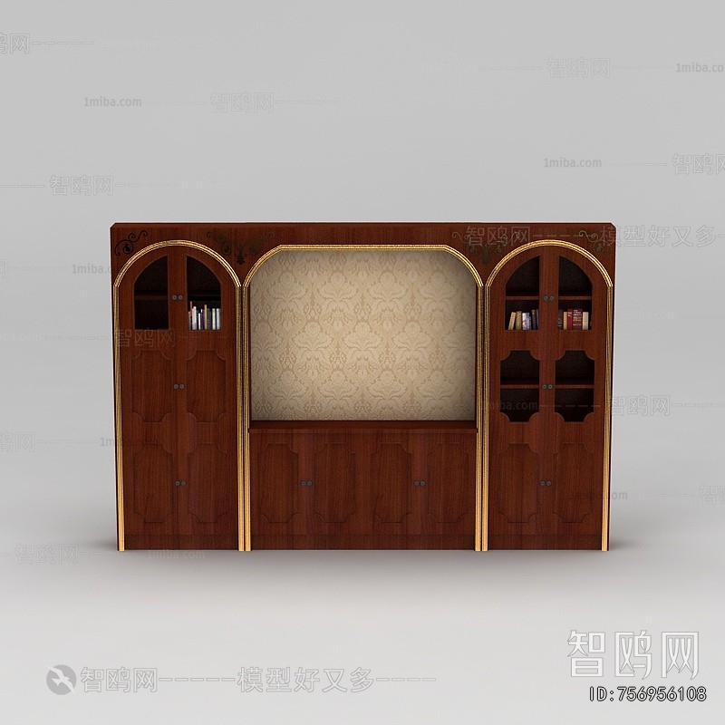 Simple European Style Bookcase