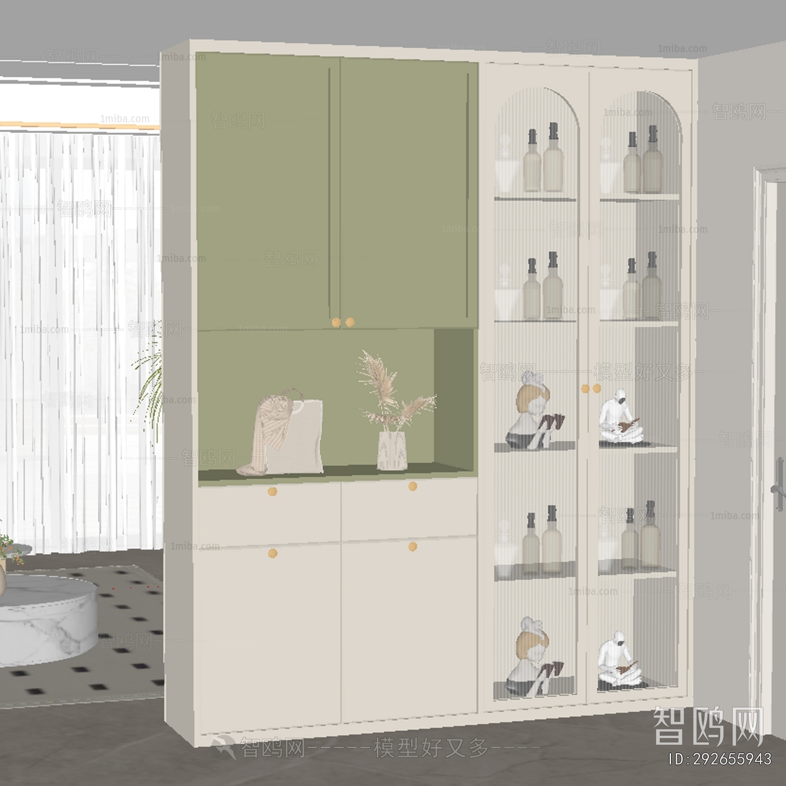 French Style Shoe Cabinet