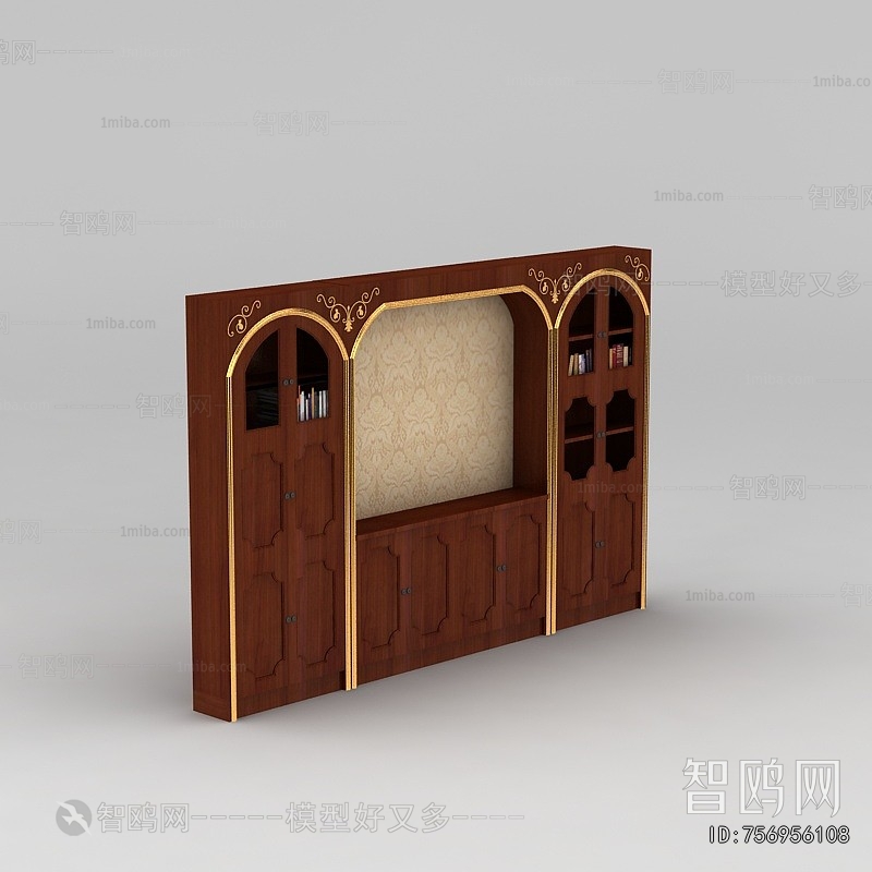 Simple European Style Bookcase