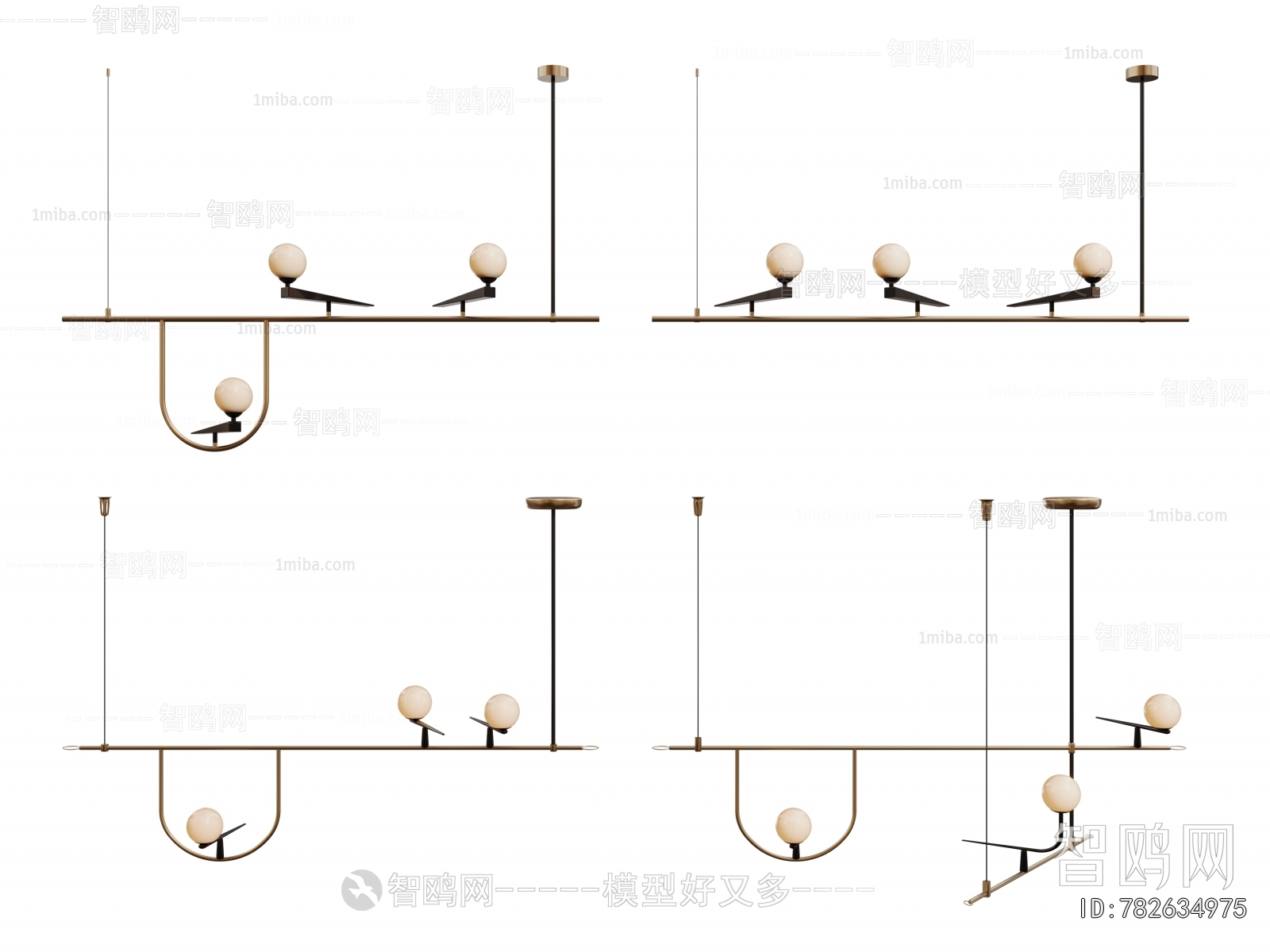 Modern Long Chandelier