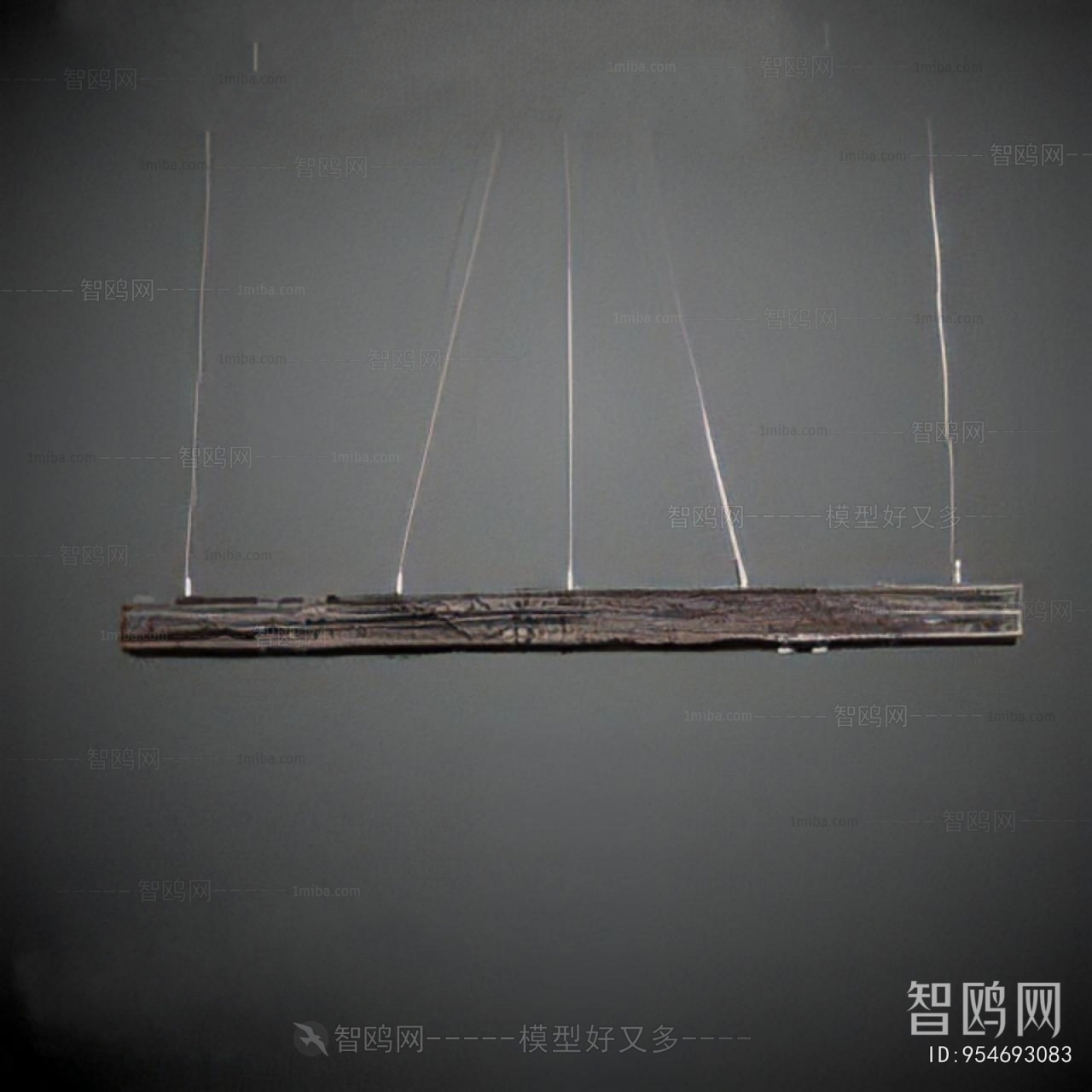 Wabi-sabi Style Long Chandelier