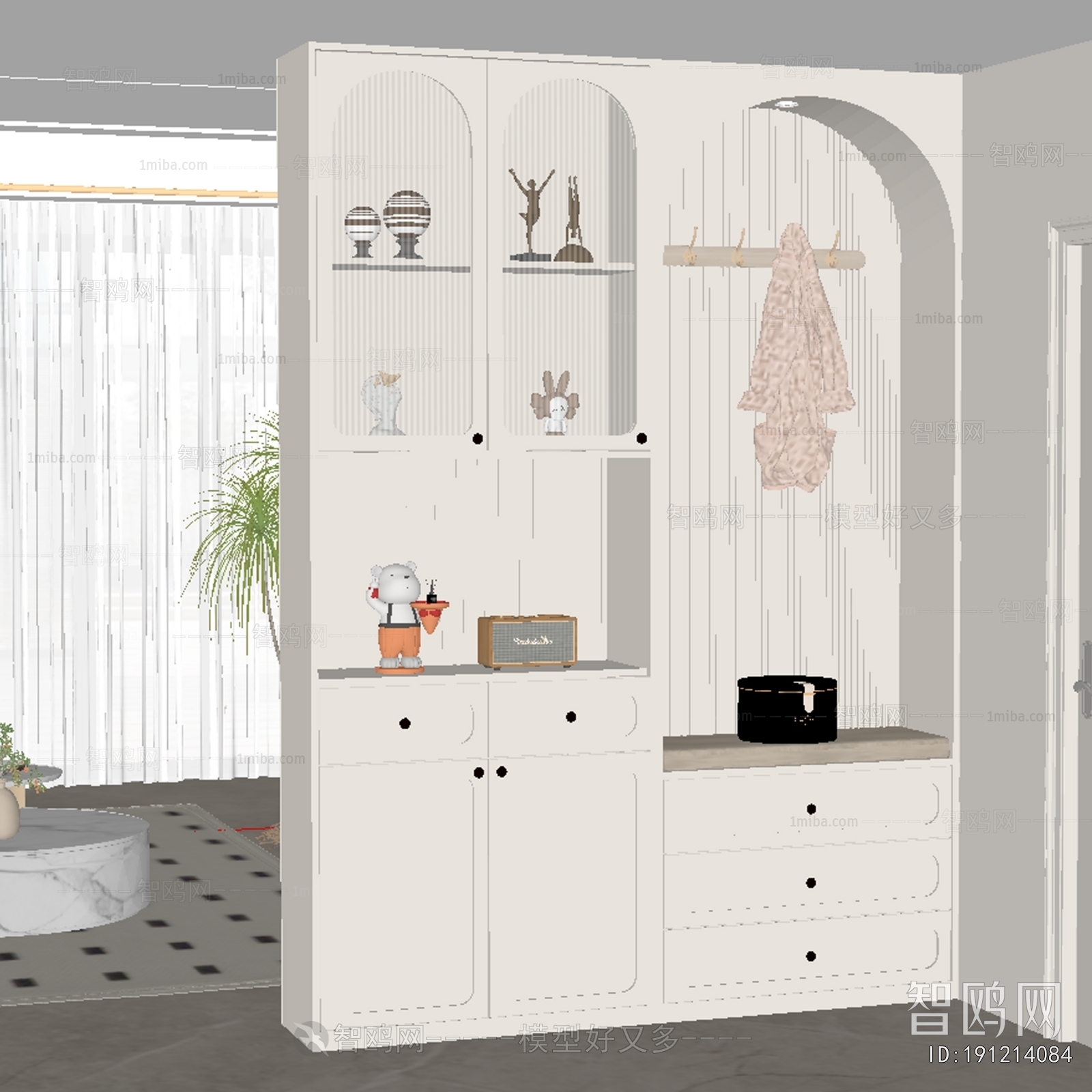 French Style Shoe Cabinet