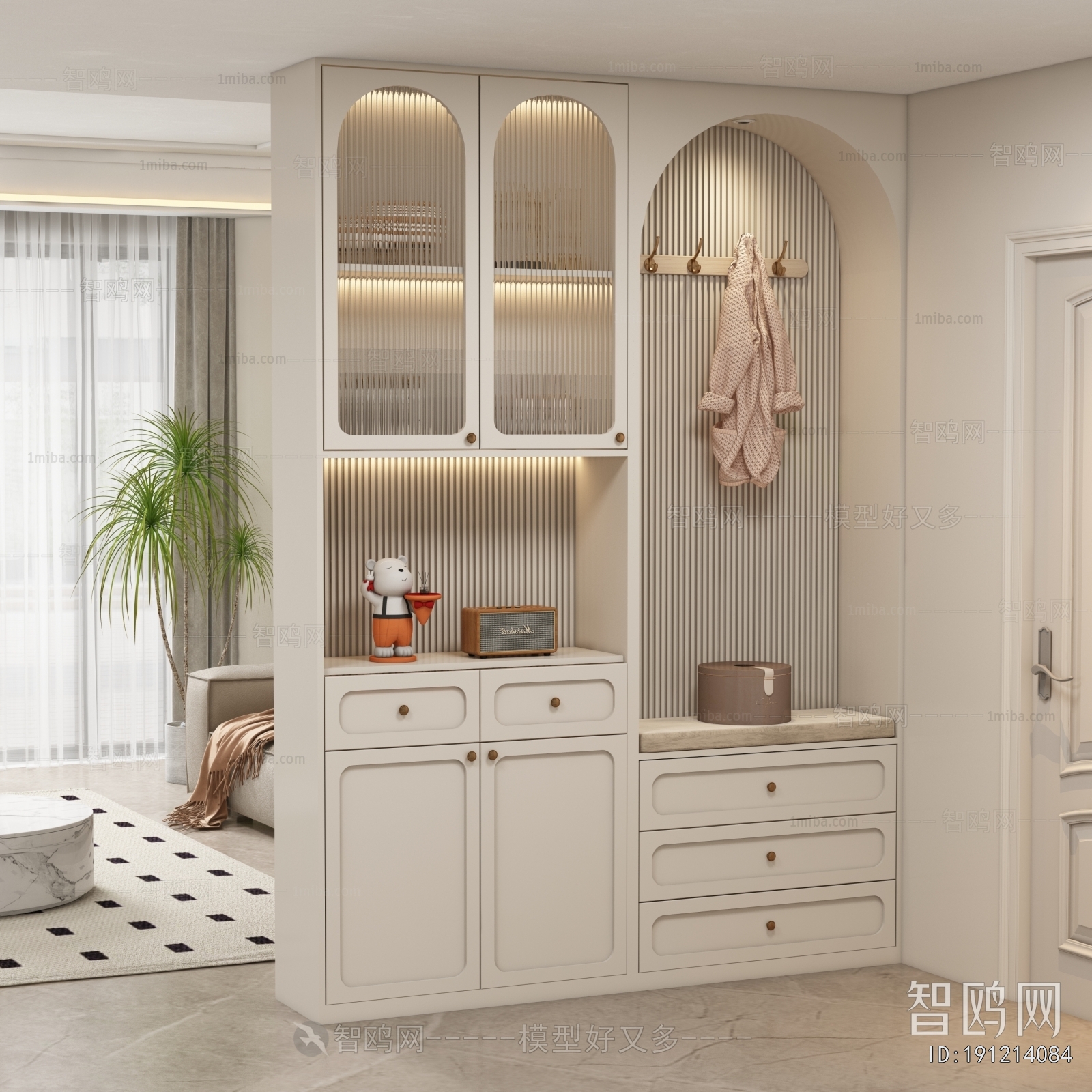 French Style Shoe Cabinet