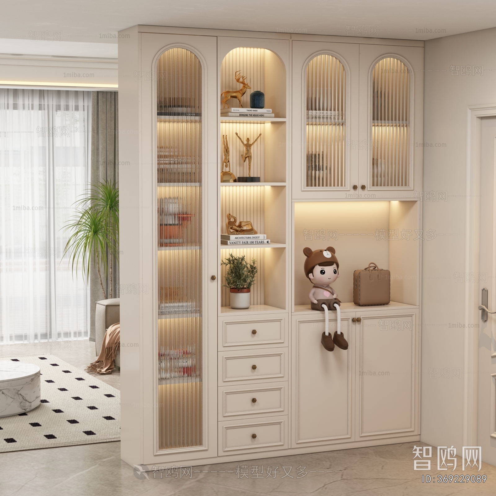 French Style Shoe Cabinet