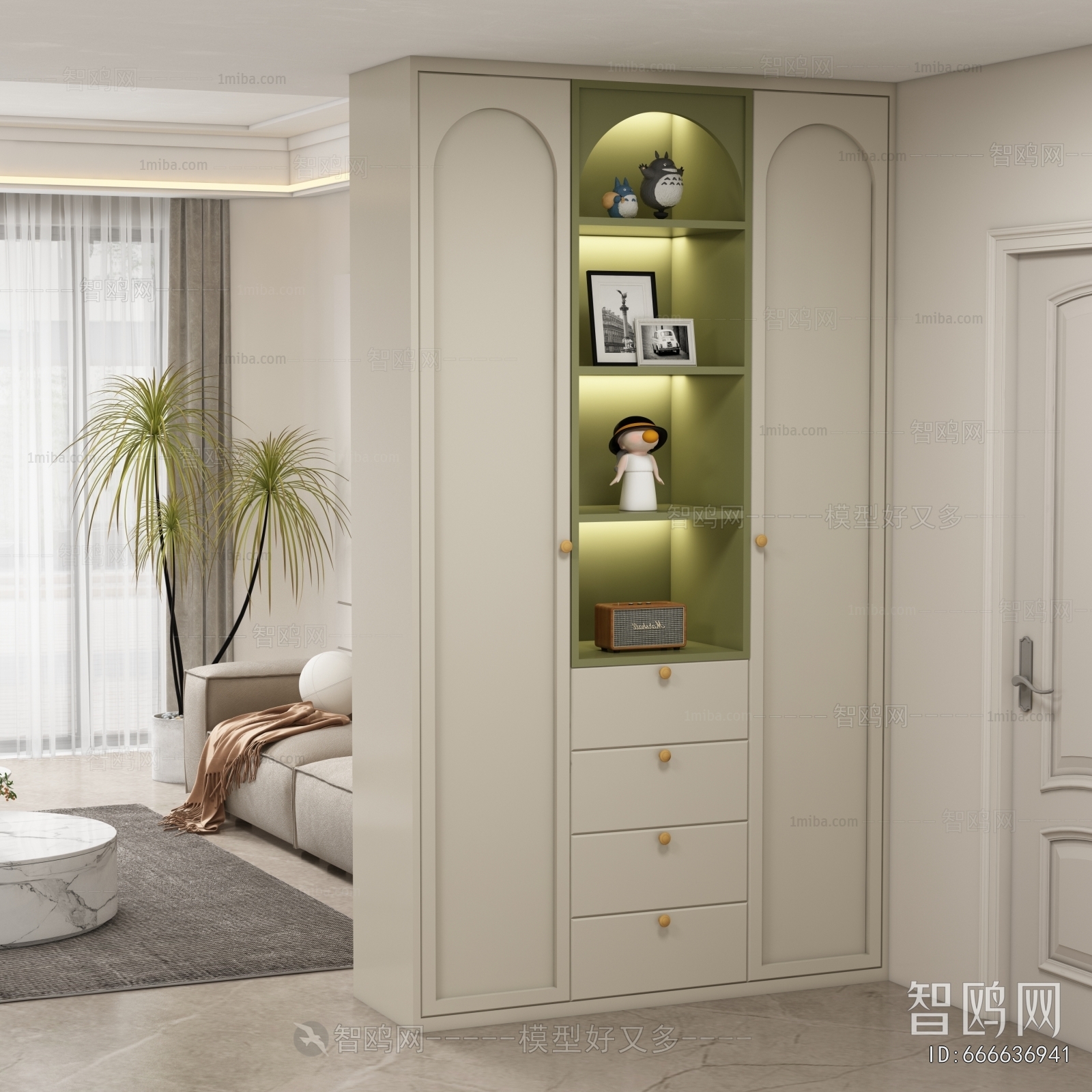 French Style Shoe Cabinet