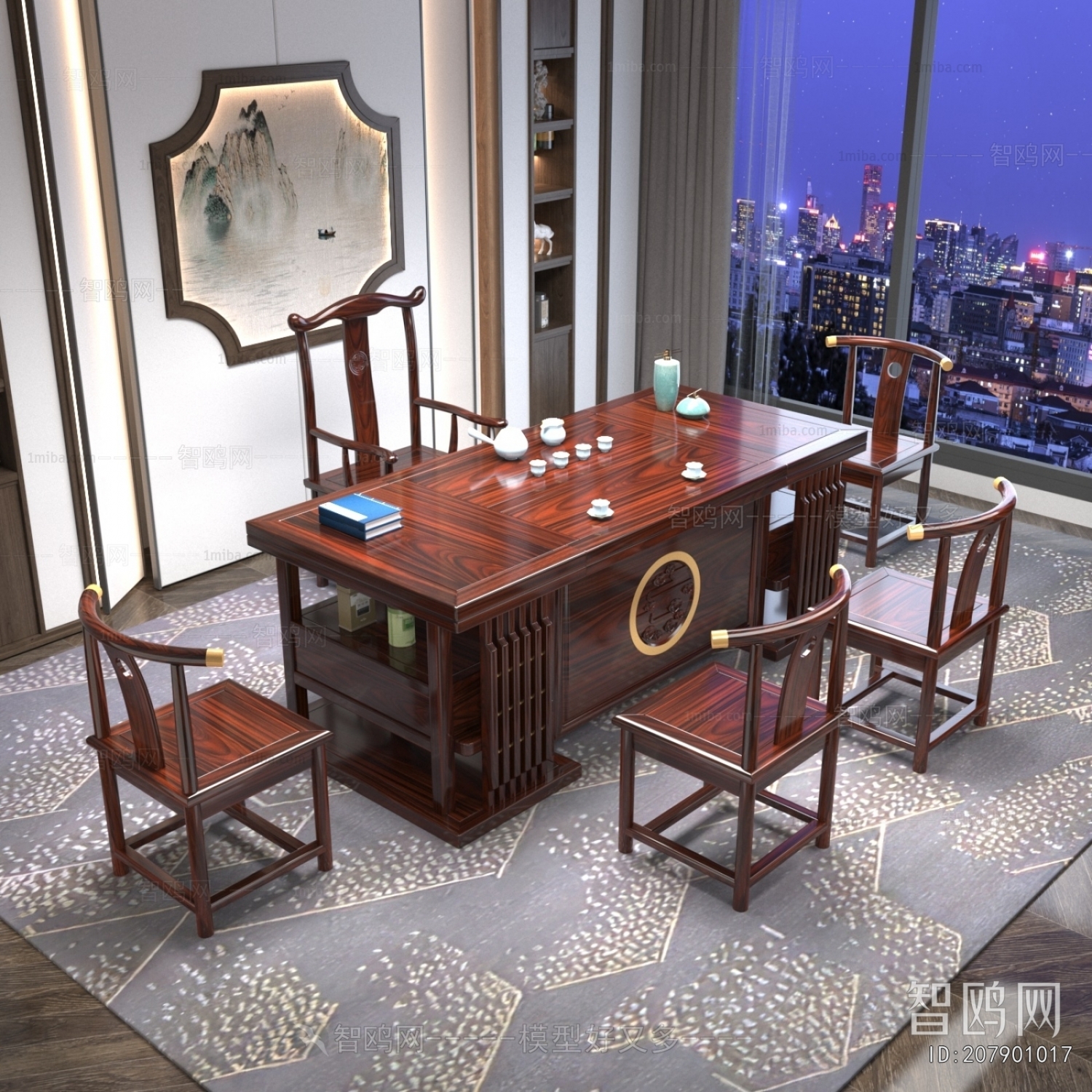 Chinese Style Tea Tables And Chairs